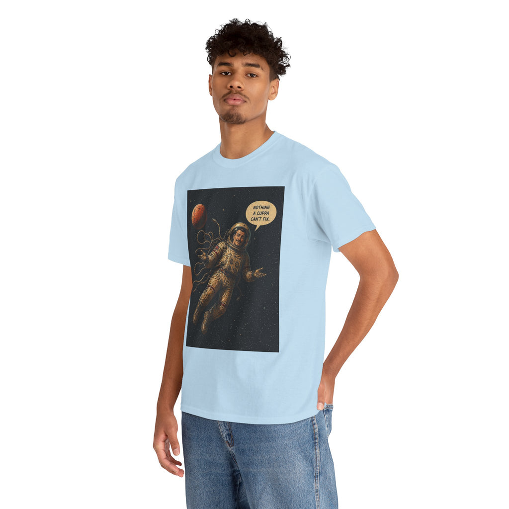 Astronaut Vintage Tee — “Napping in Space” Retro Spacewalk T-Shirt