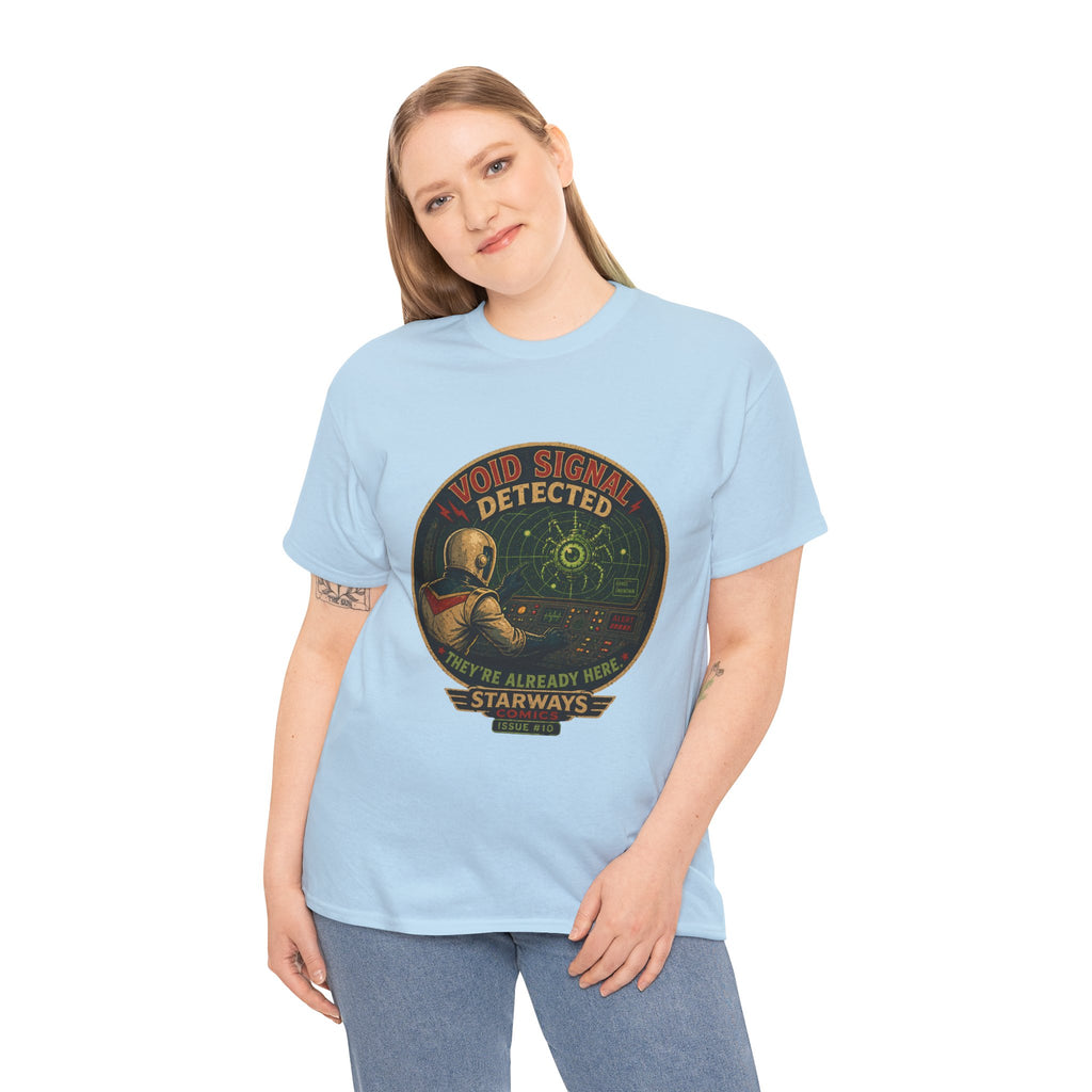 Void Signal Detected Tee — Retro Sci‑Fi Radar Graphic T‑Shirt