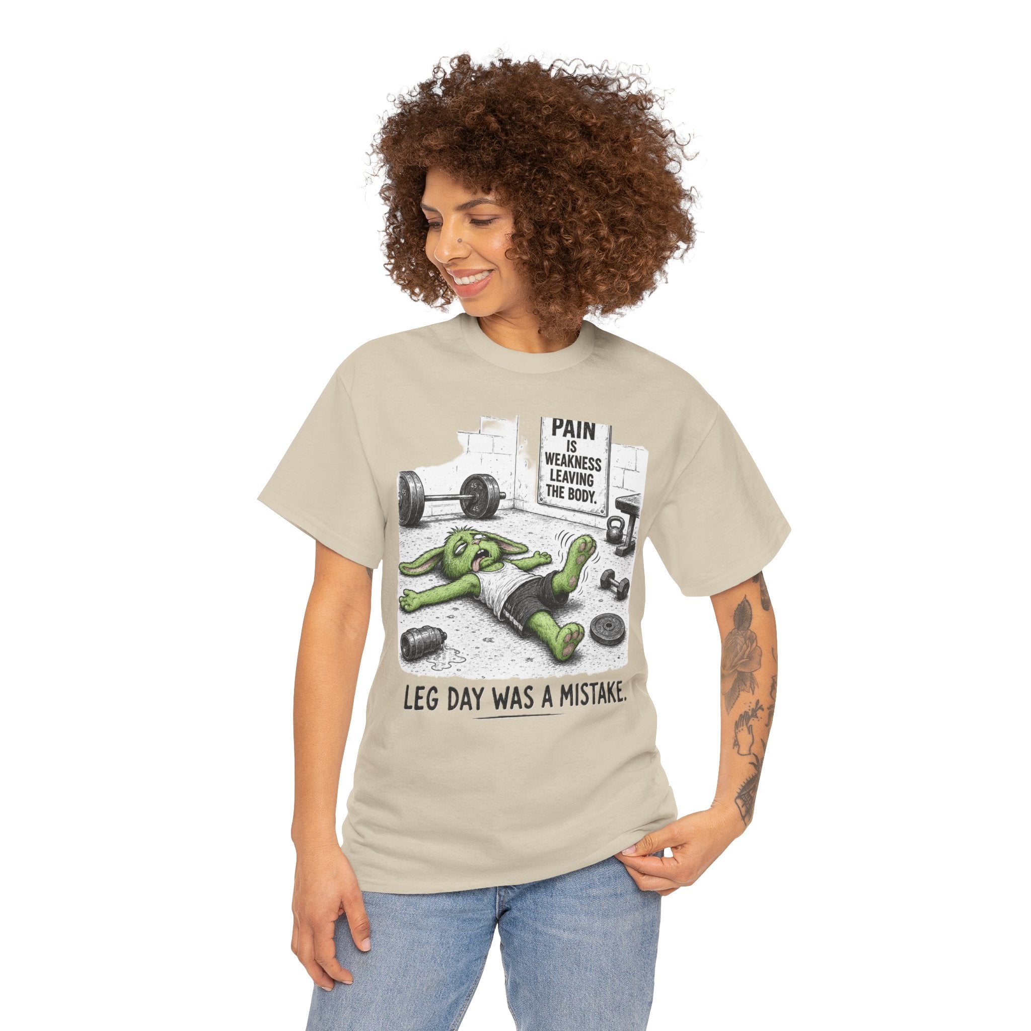 Leg Day Was a Mistake Gym T‑Shirt