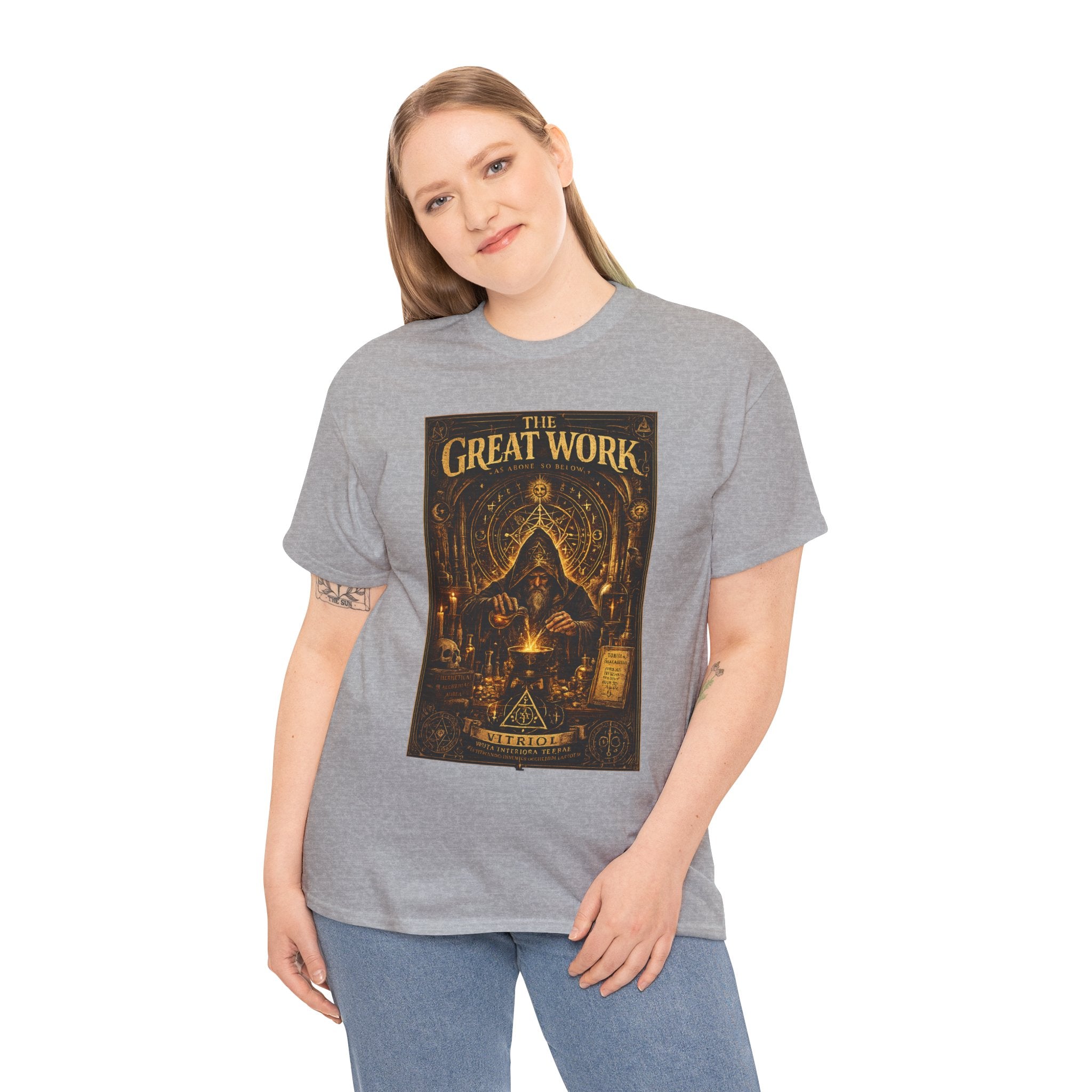 The Great Work – Alchemist As Above So Below Hermetic Occult Graphic T-Shirt