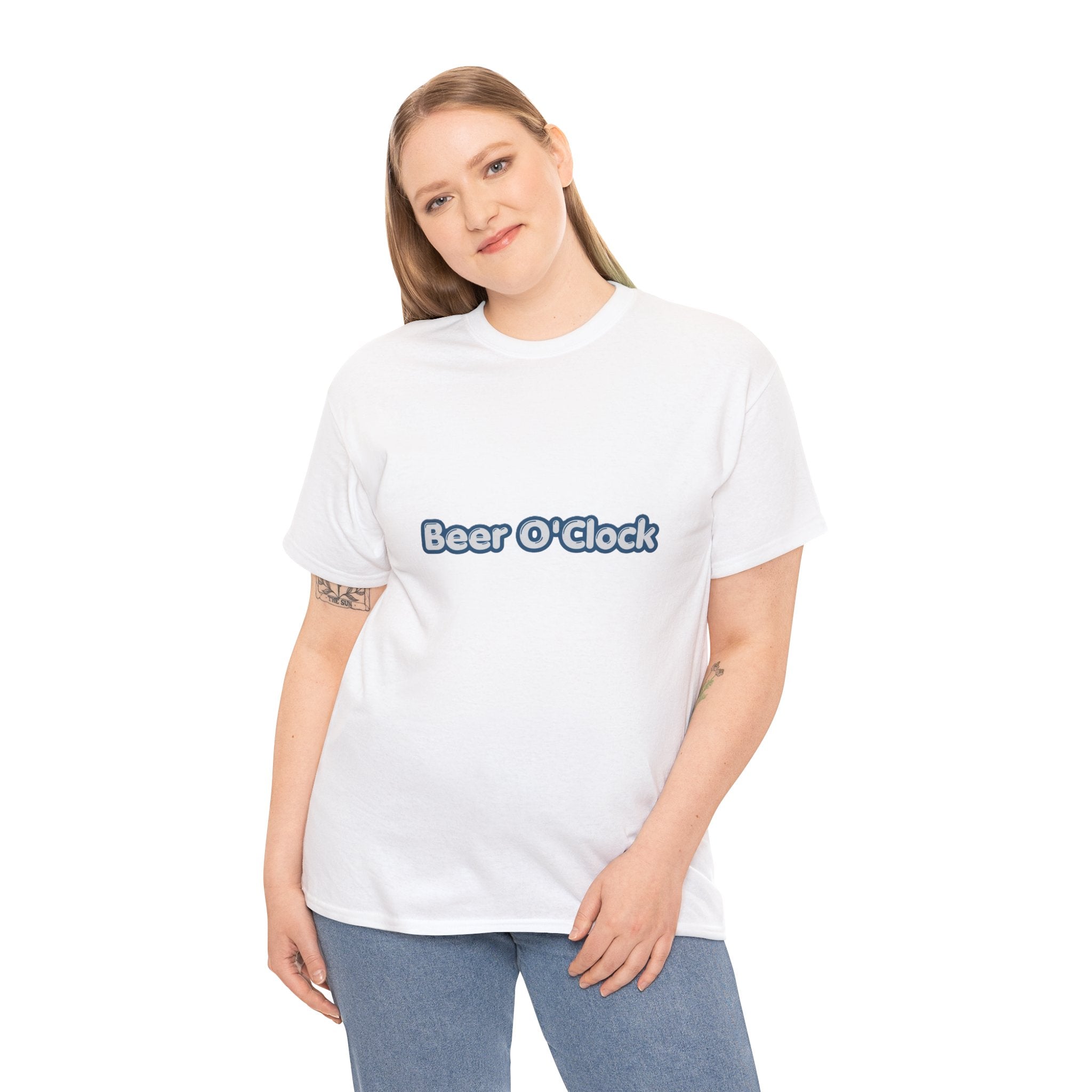 Beer O'Clock T-Shirt | Funny Beer Lover Tee | Humorous Drinking Graphic T-Shirt | Gift for Beer Fans