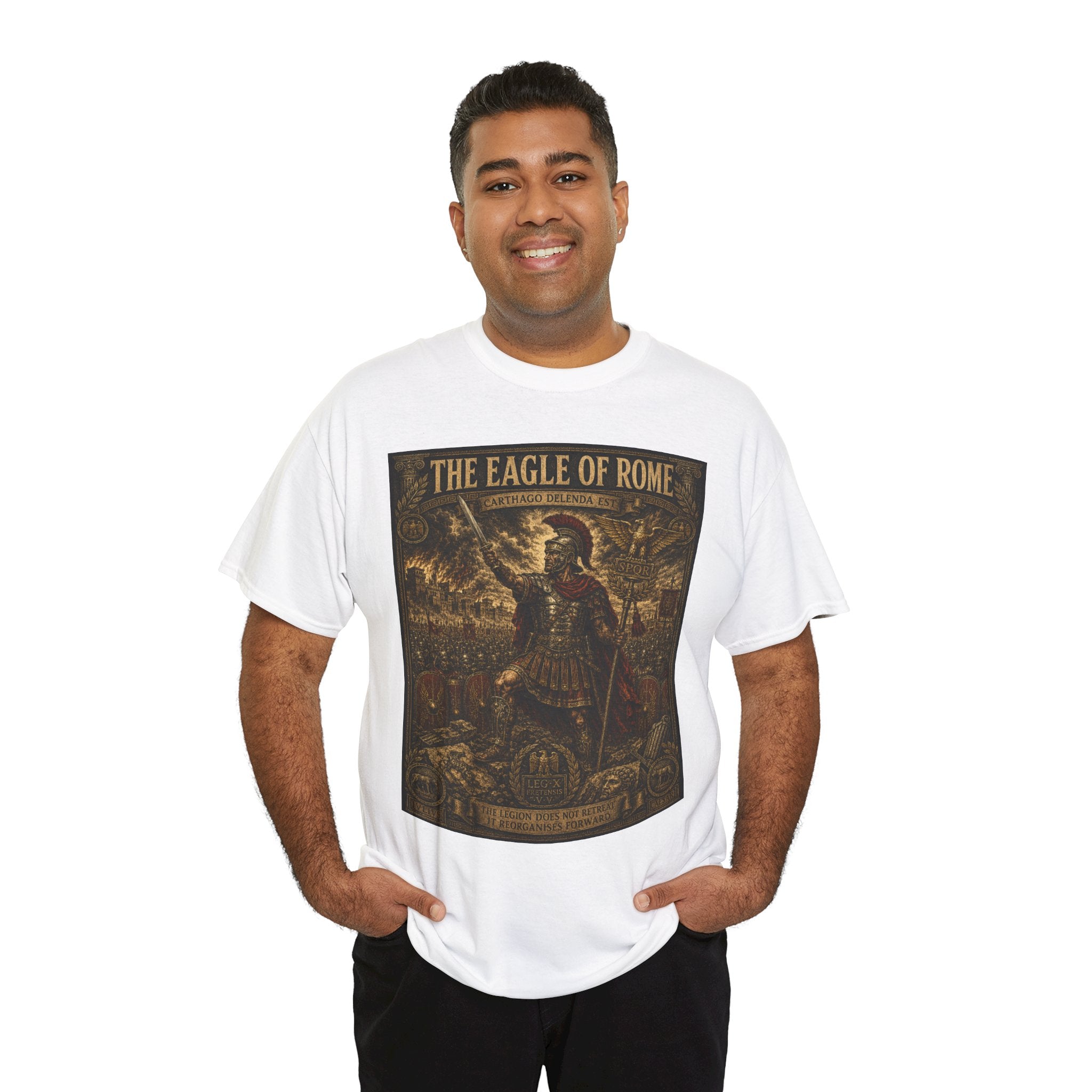 The Eagle of Rome – Roman Legionnaire Ancient Battle Vintage Engraving Graphic T-Shirt