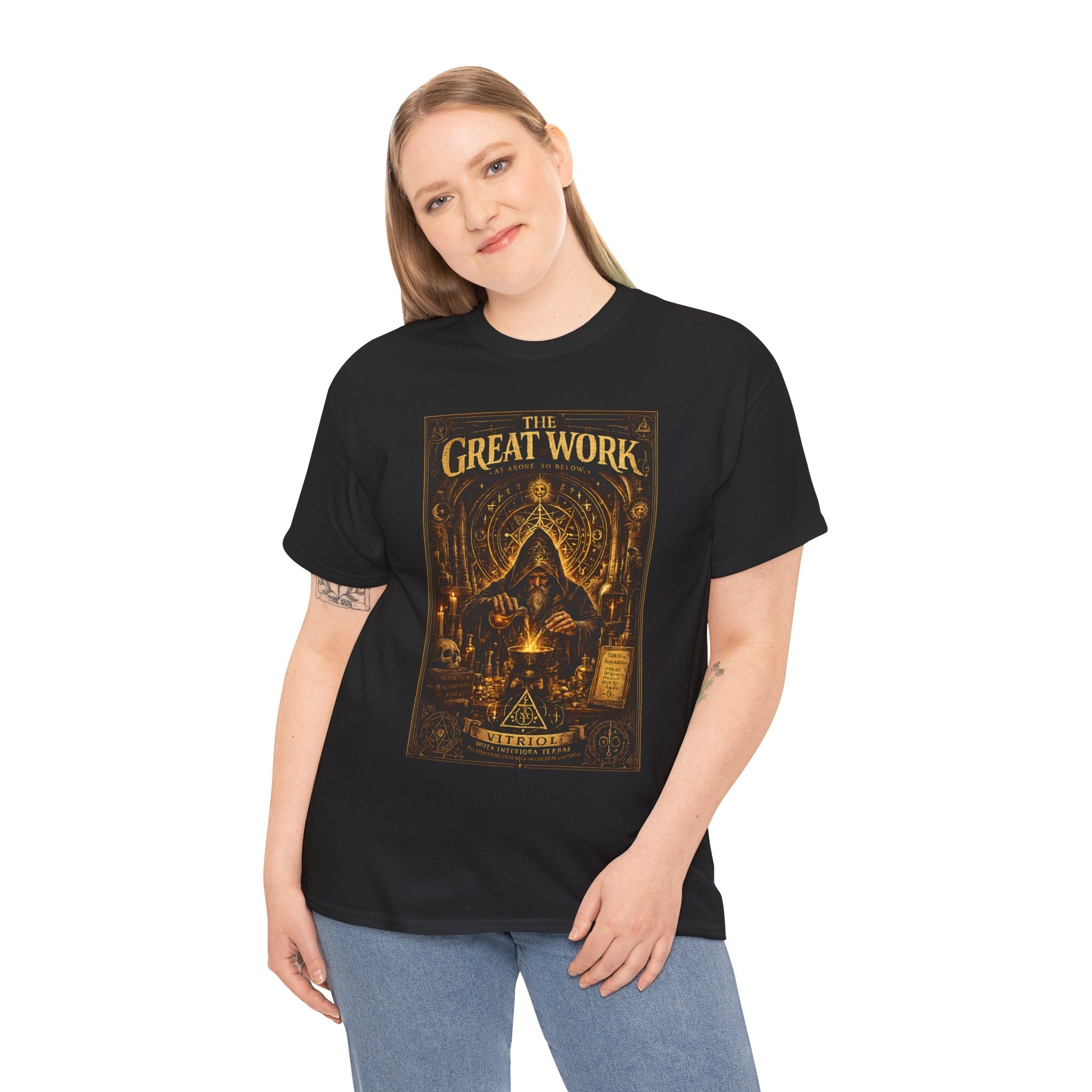 The Great Work – Alchemist As Above So Below Hermetic Occult Graphic T-Shirt