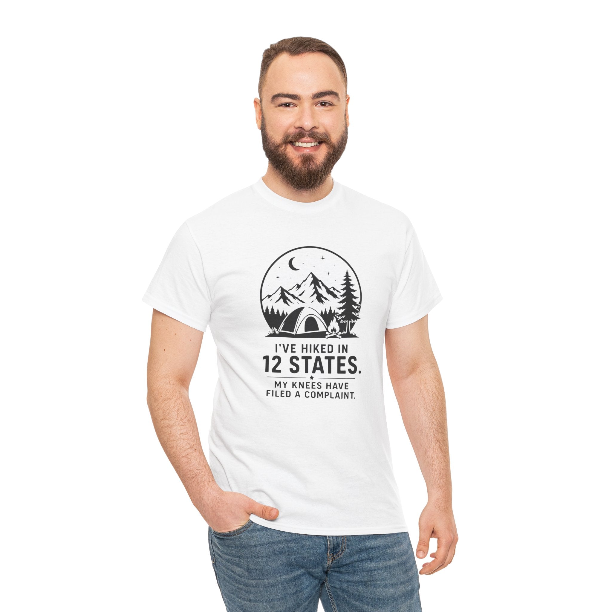Hiking Tee — "I've Hiked in 12 States" Camping Graphic T‑Shirt