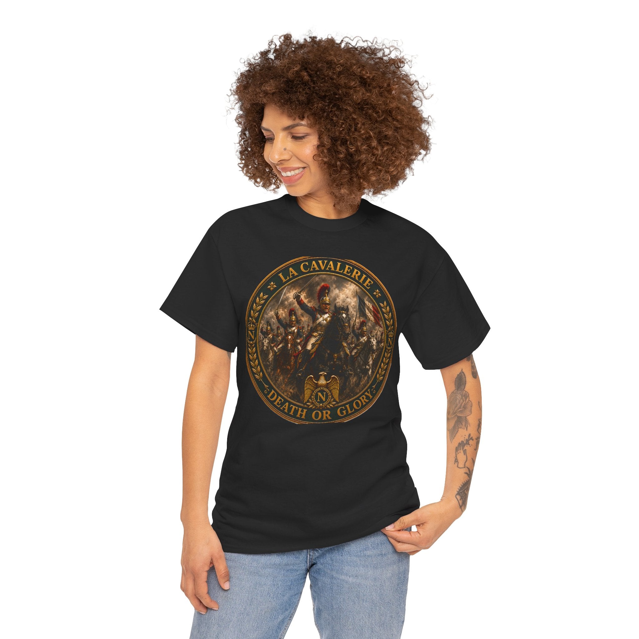 Death or Glory Cavalry Emblem T-Shirt — Vintage Military Badge Tee