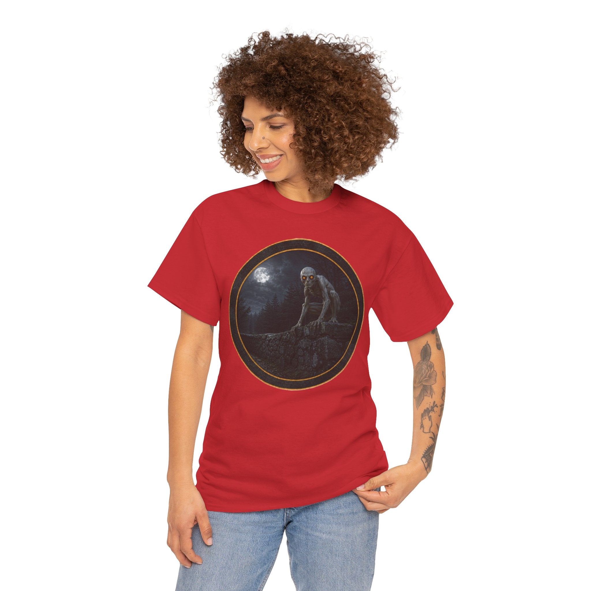The Dover Demon - Still out there - Gothic Moonlit Stranger Graphic T‑Shirt