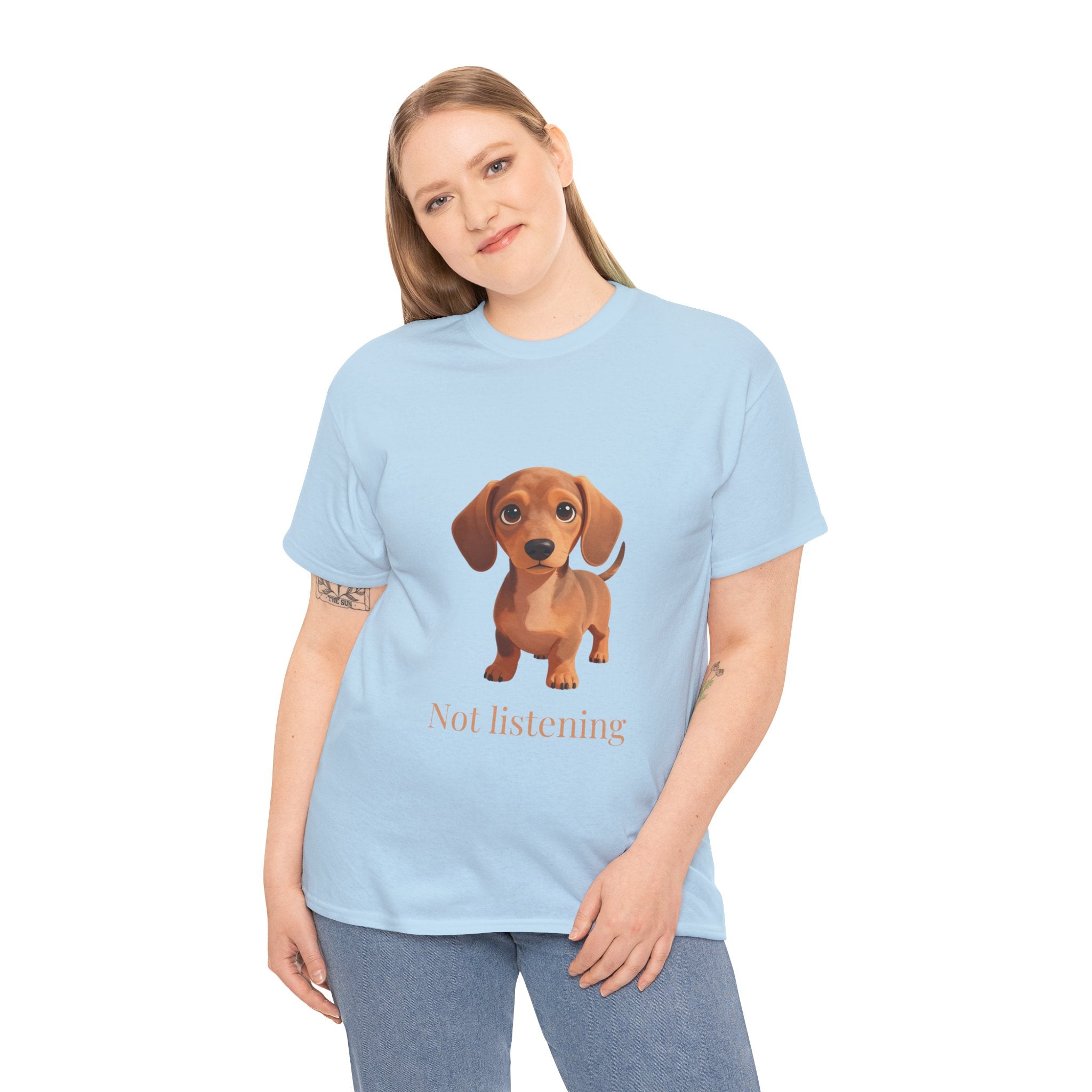 Dachshund 'Not Listening' T‑Shirt — Cute Wiener Dog Graphic Tee