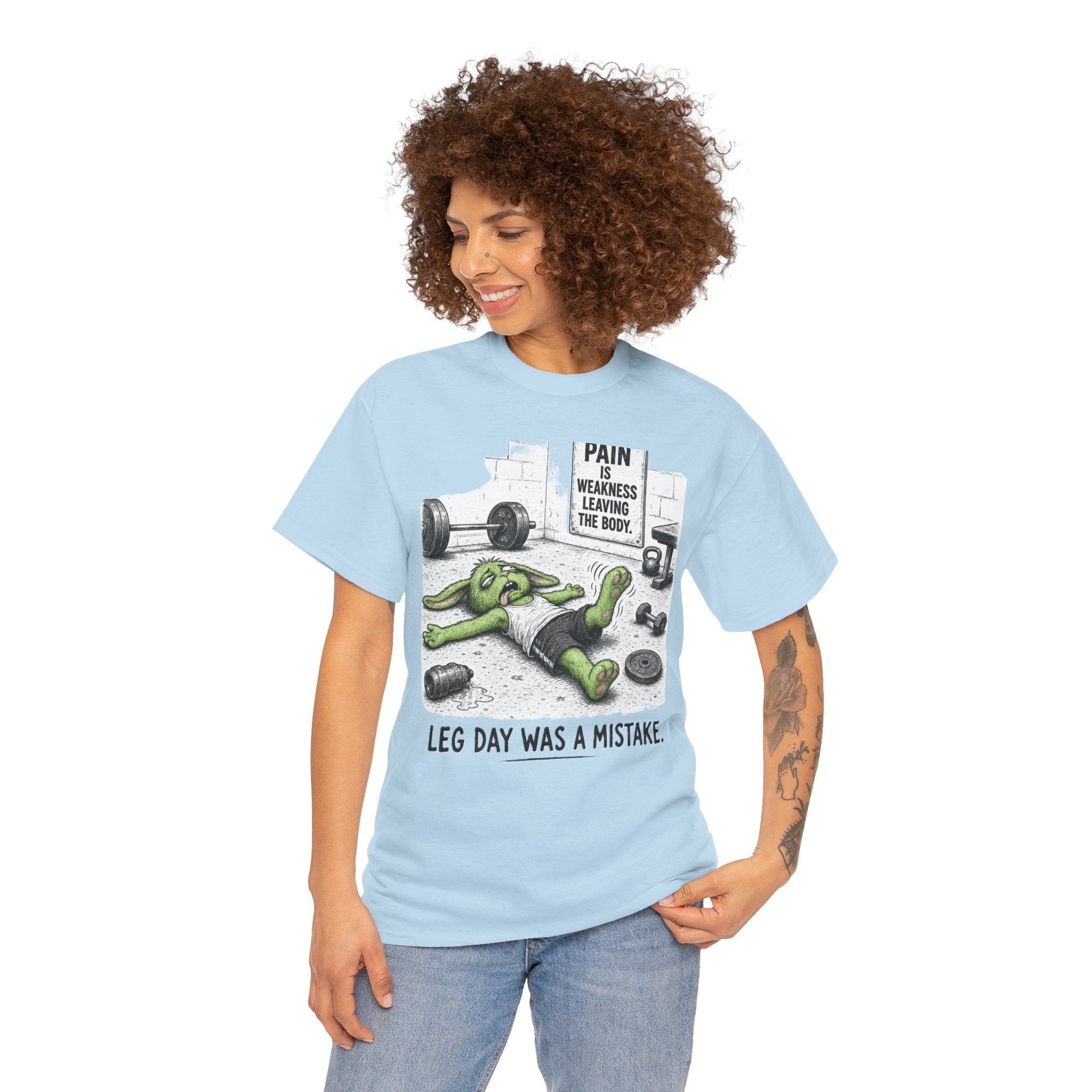 Leg Day Was a Mistake Gym T‑Shirt