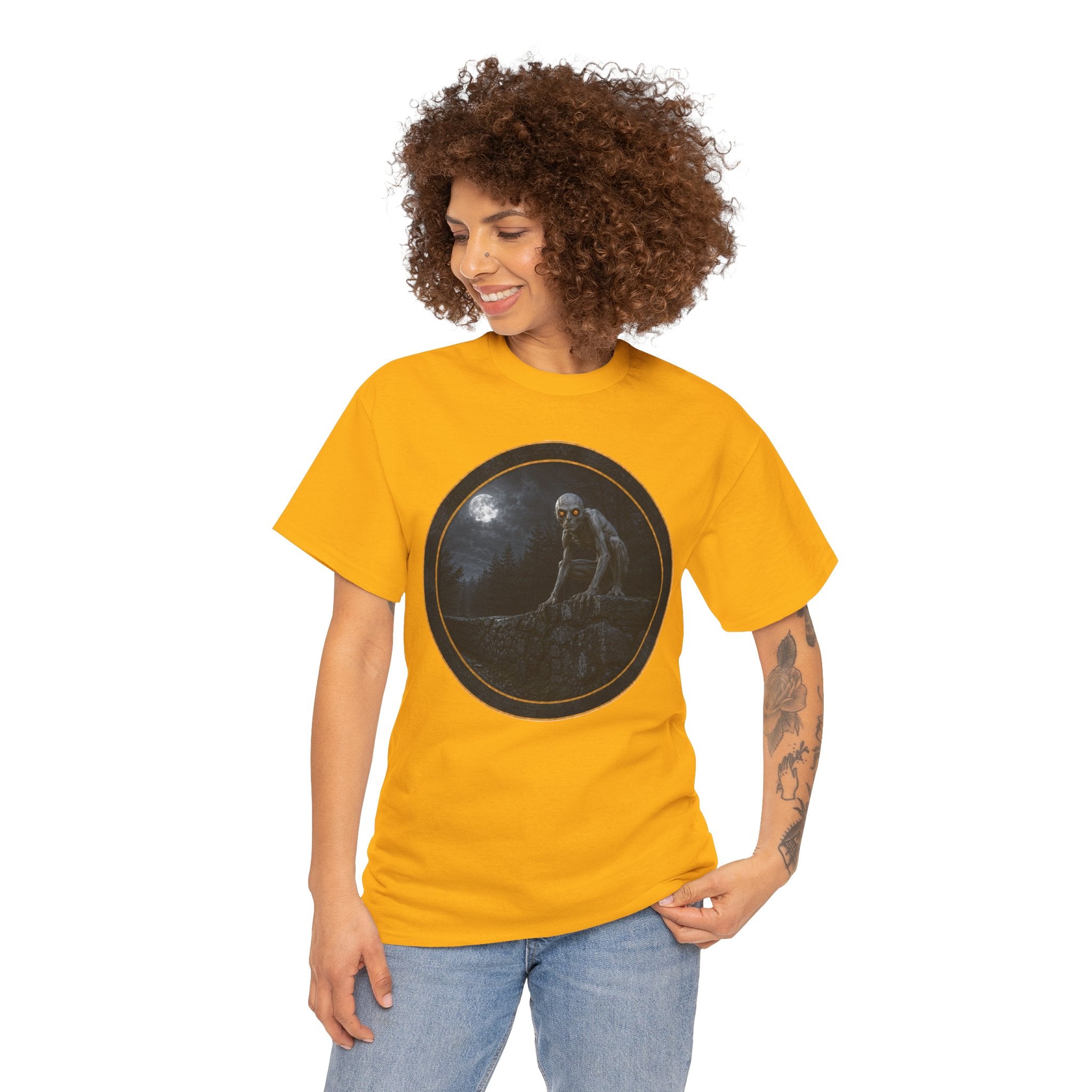 The Dover Demon - Still out there - Gothic Moonlit Stranger Graphic T‑Shirt