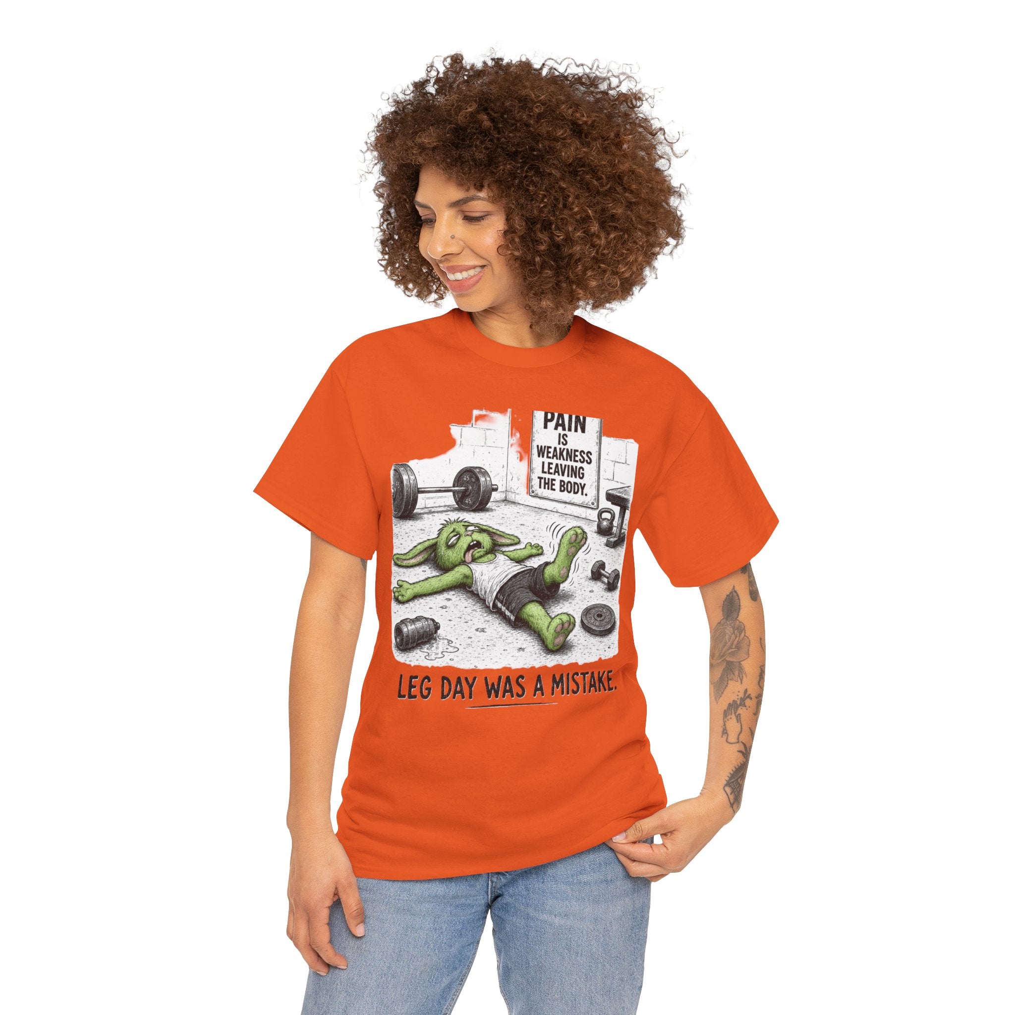 Leg Day Was a Mistake Gym T‑Shirt