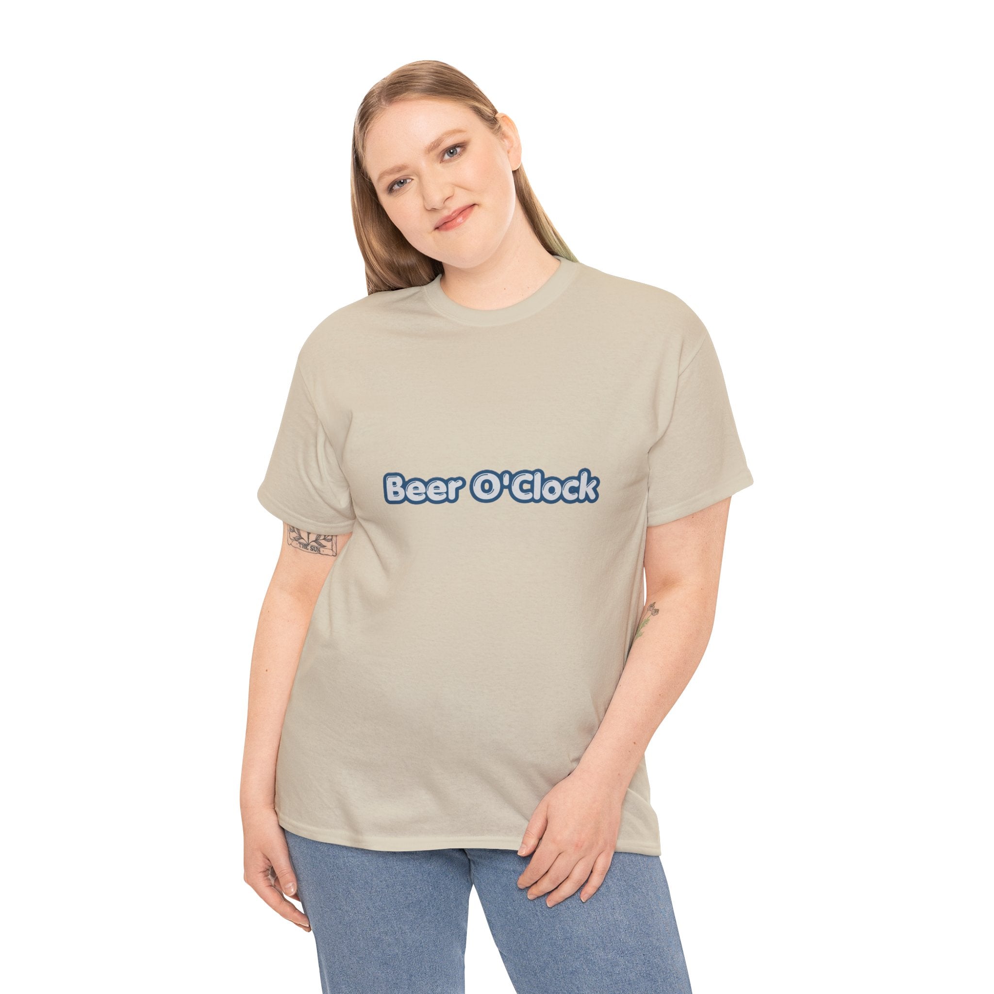 Beer O'Clock T-Shirt | Funny Beer Lover Tee | Humorous Drinking Graphic T-Shirt | Gift for Beer Fans
