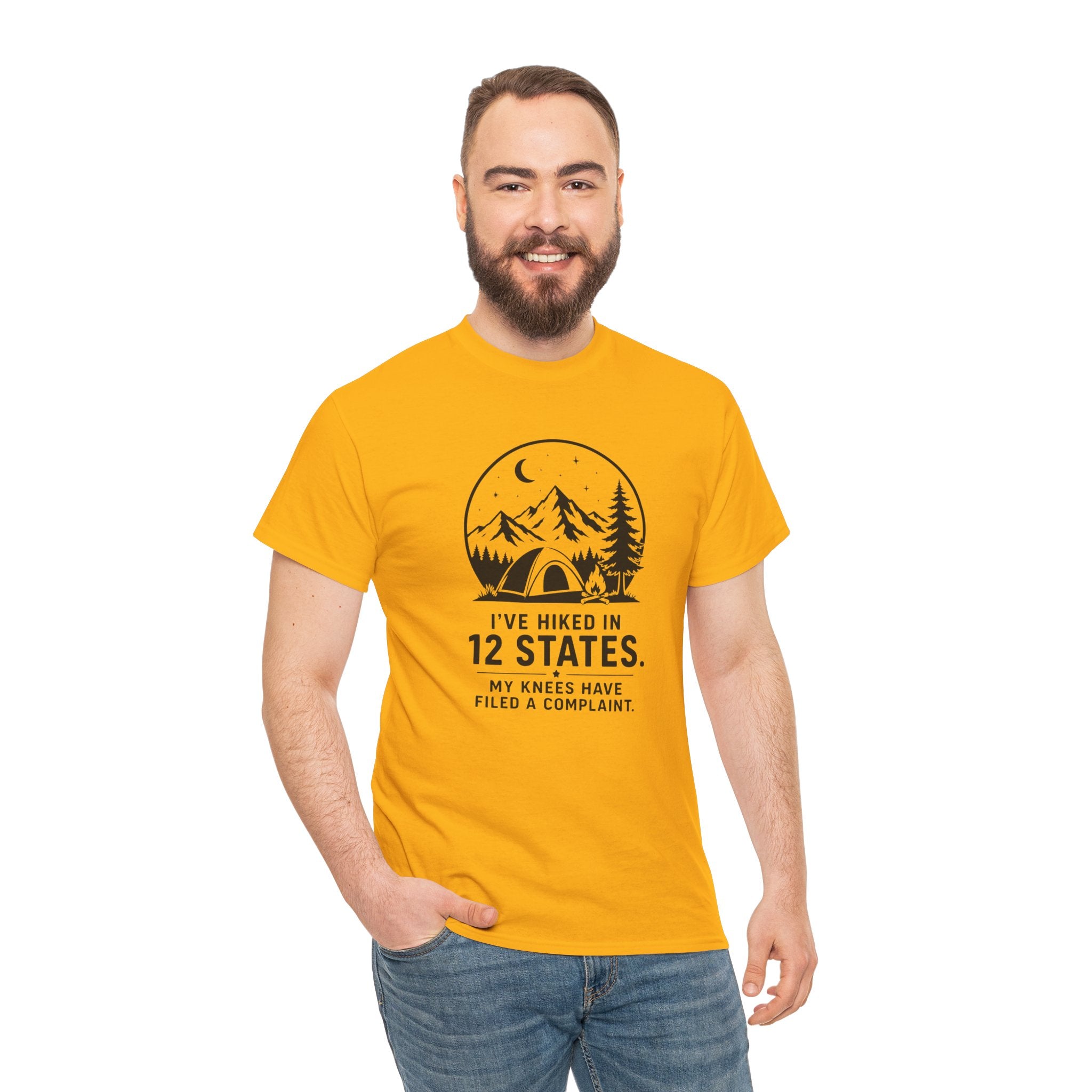Hiking Tee — "I've Hiked in 12 States" Camping Graphic T‑Shirt