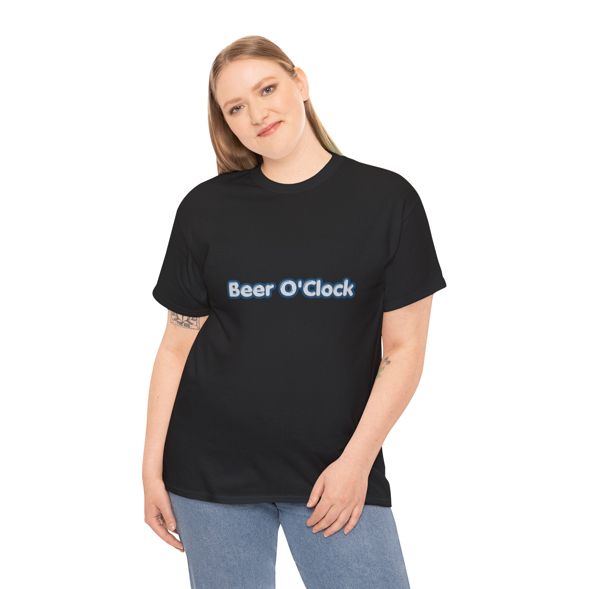 Beer O'Clock T-Shirt | Funny Beer Lover Tee | Humorous Drinking Graphic T-Shirt | Gift for Beer Fans