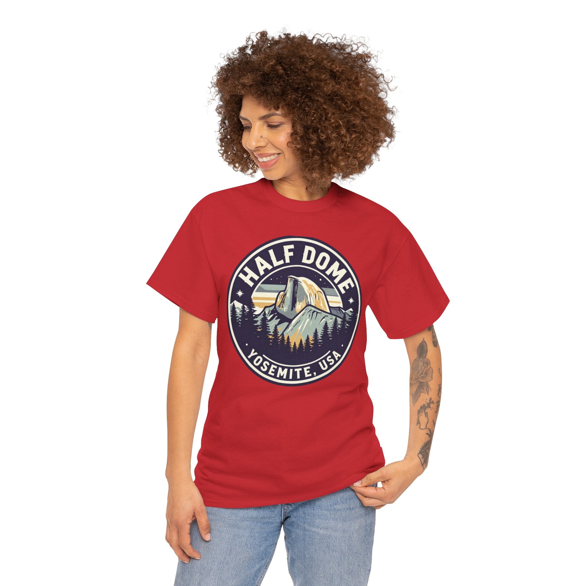 Half Dome Yosemite T-Shirt — Vintage National Park Tee