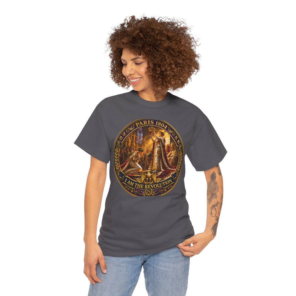 Revolutionary Paris 1848 Graphic Tee — "I Am The Revolution" Vintage Medal Design