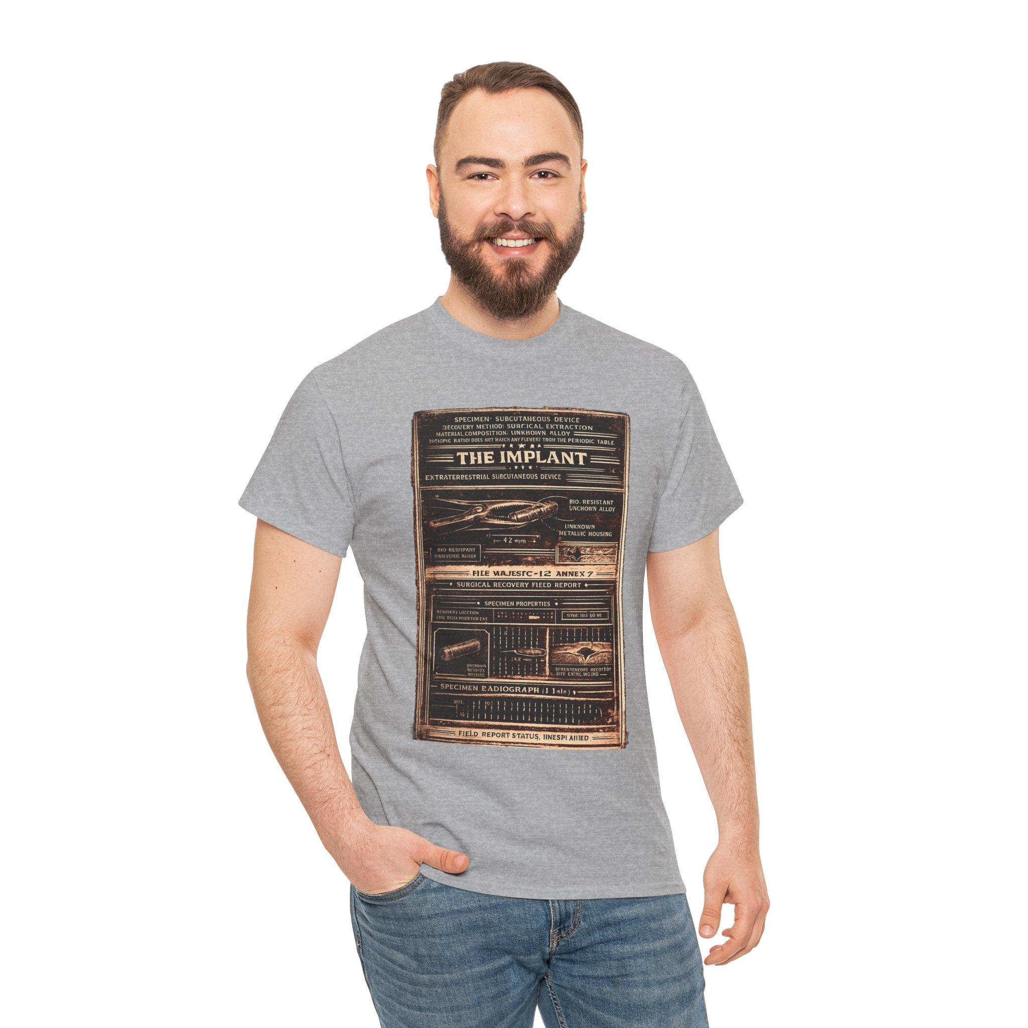 The Implant – Extraterrestrial Subcutaneous Device Surgical Recovery Field Report Vintage Graphic T-Shirt