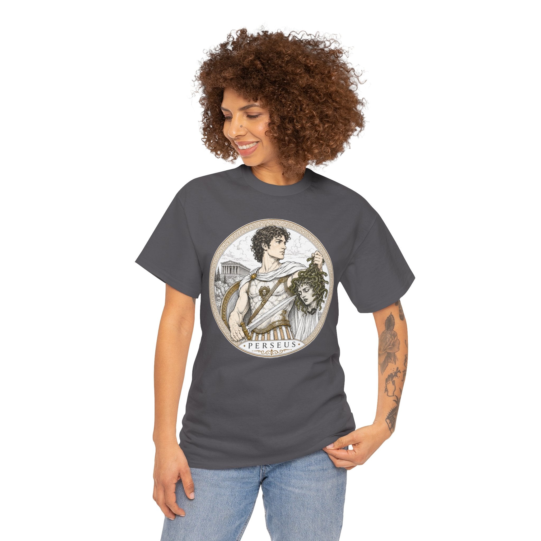 Perseus Greek Mythology T-Shirt — Ancient Hero Slayer of Medusa Gorgon
