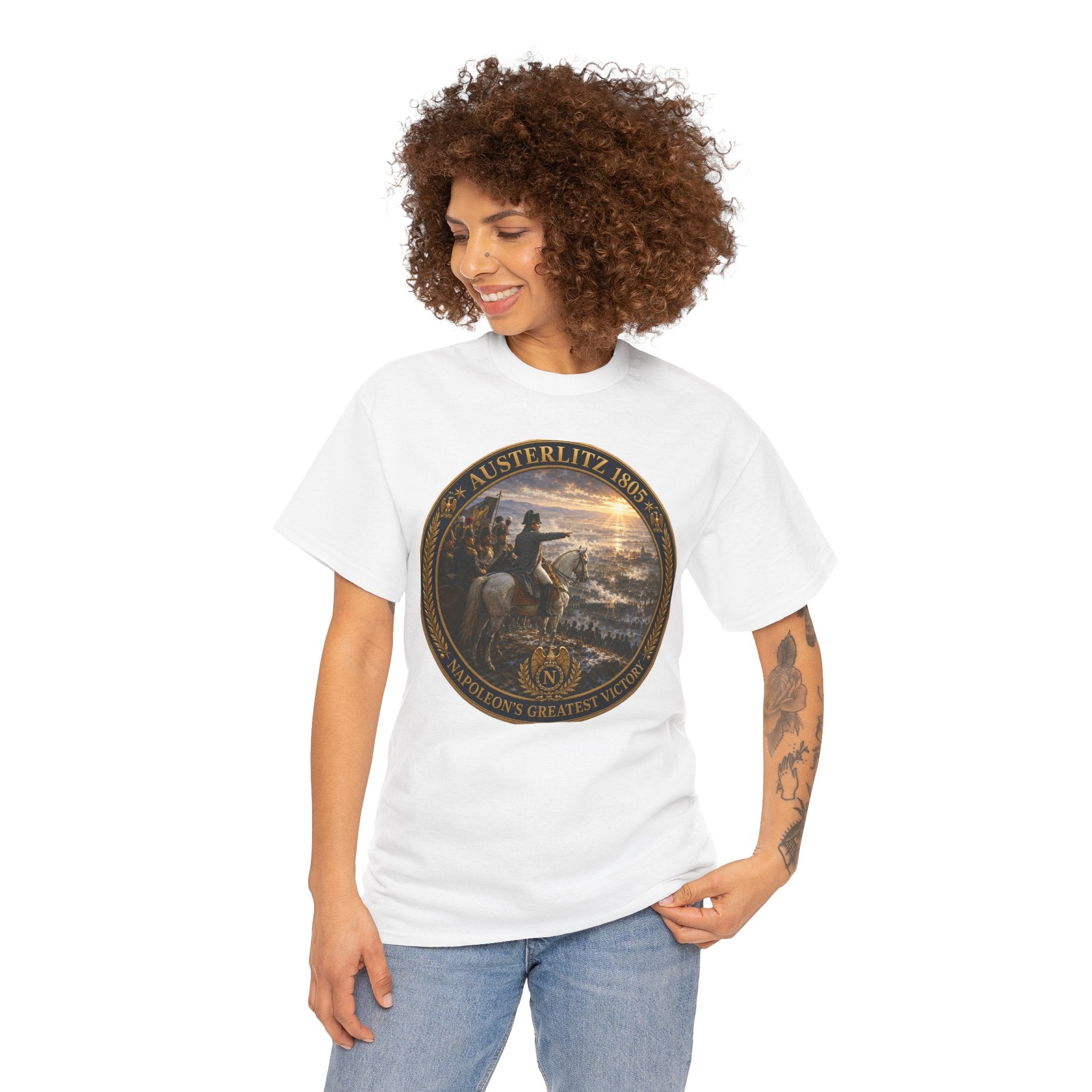 Austerlitz 1805 Battle Tee — Historical Napoleonic War Medal Design