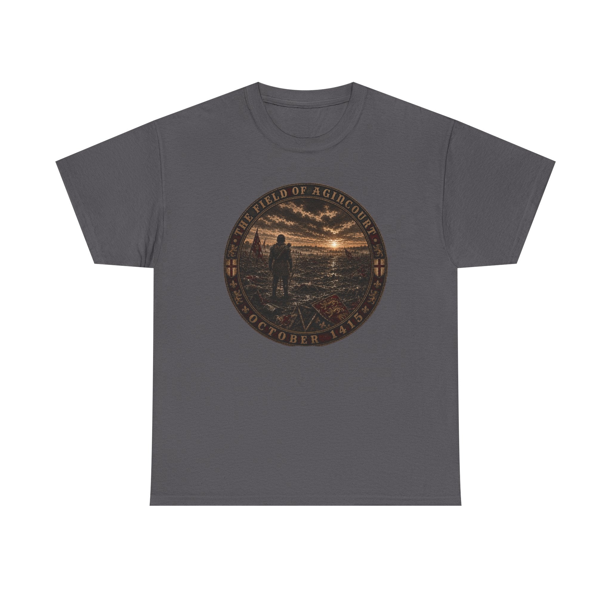 Sunset Cityscape Tee — "We Are the Against Our Own Rules" Graphic T-Shirt