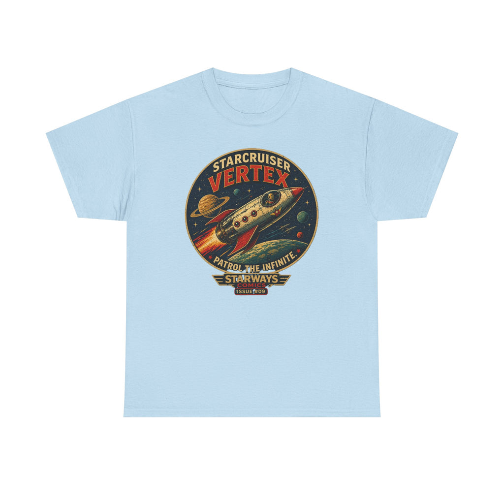 Starcruiser Vertex Rocket T-Shirt — Vintage Space Patrol Graphic Tee