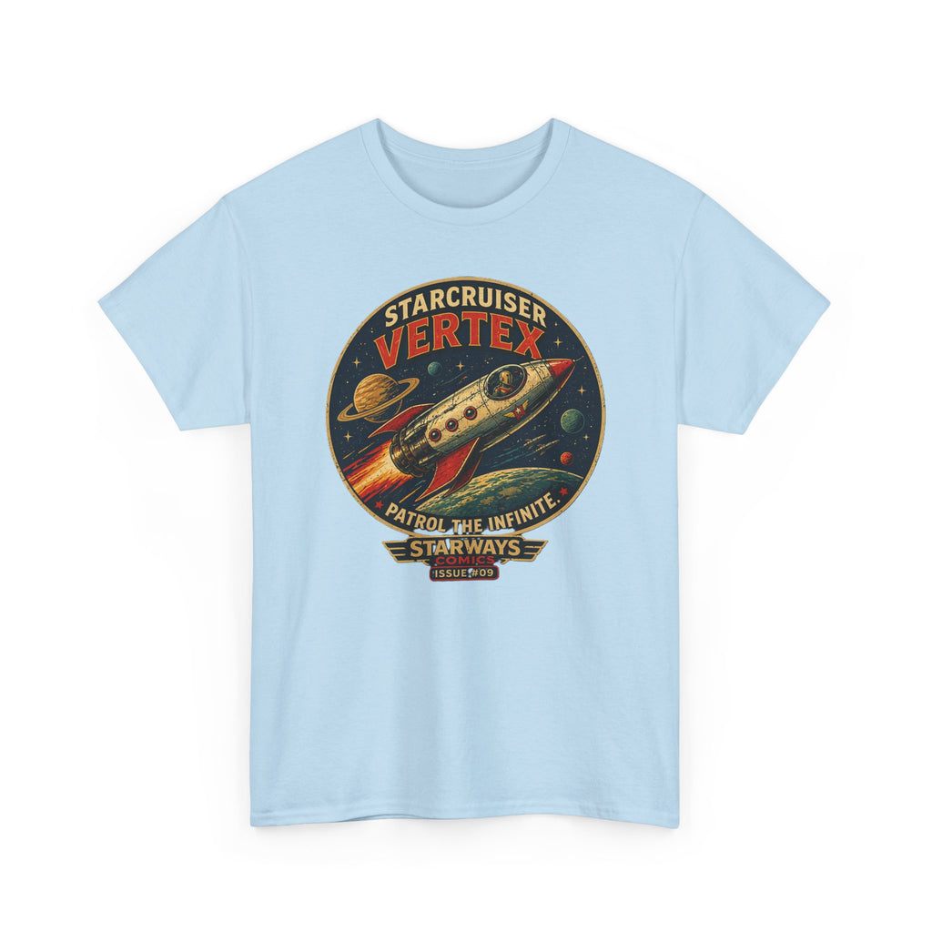 Starcruiser Vertex Rocket T-Shirt — Vintage Space Patrol Graphic Tee
