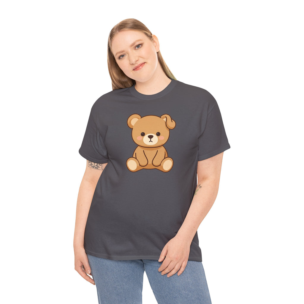 🐻 "Bushy the Bear" — Your New Cuddly Best FriendCute Teddy Bear Graphic Tee — Kids & Adult Casual Shirt