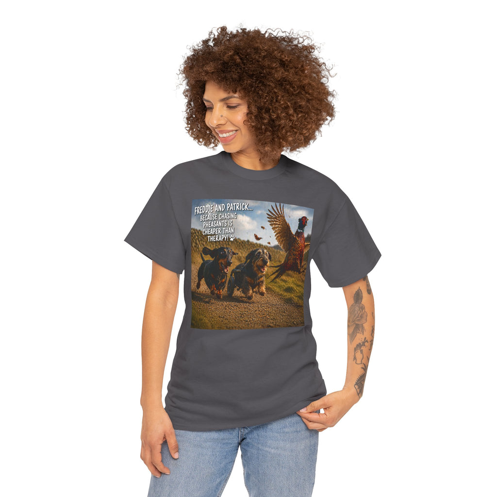 Patriotic Dachshunds & Turkey Tee — "Freedom and Patriotism" Graphic T-Shirt