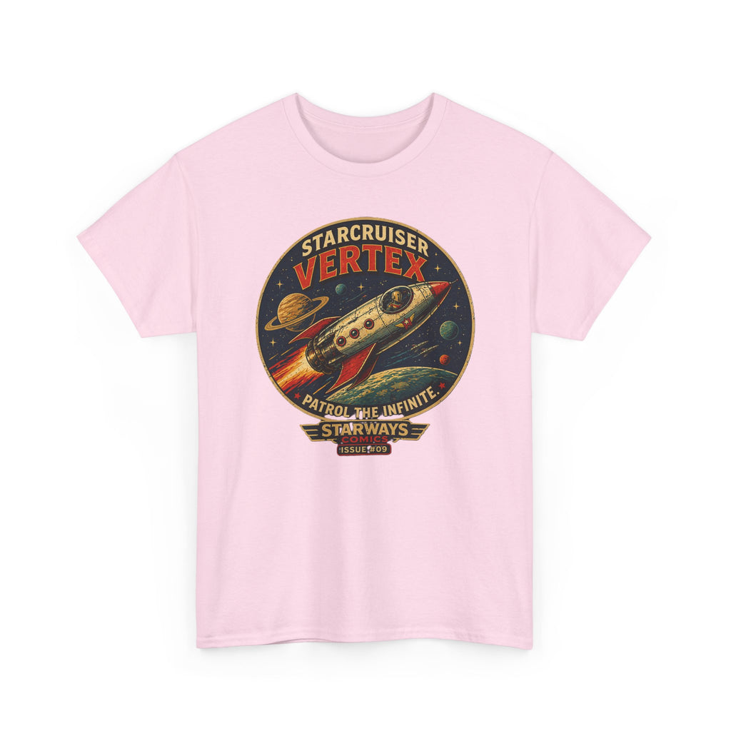 Starcruiser Vertex Rocket T-Shirt — Vintage Space Patrol Graphic Tee