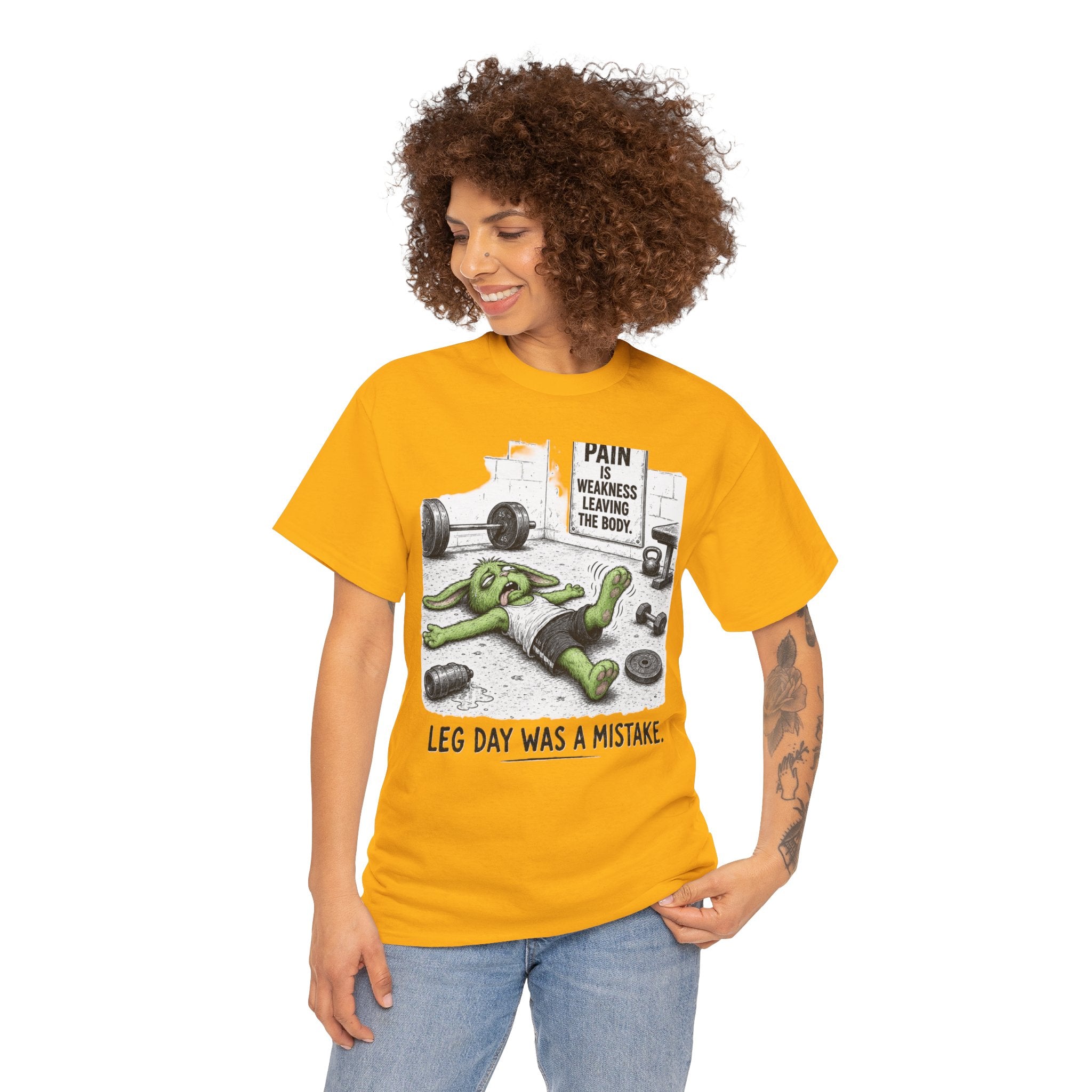 Leg Day Was a Mistake Gym T‑Shirt