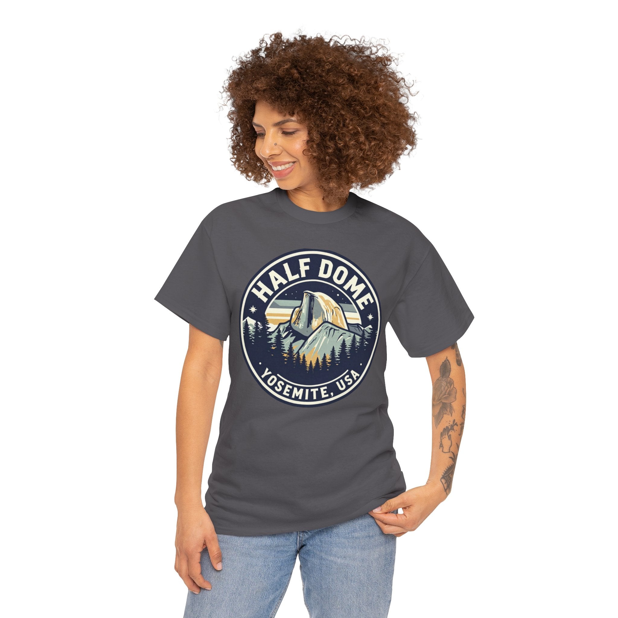 Half Dome Yosemite T-Shirt — Vintage National Park Tee