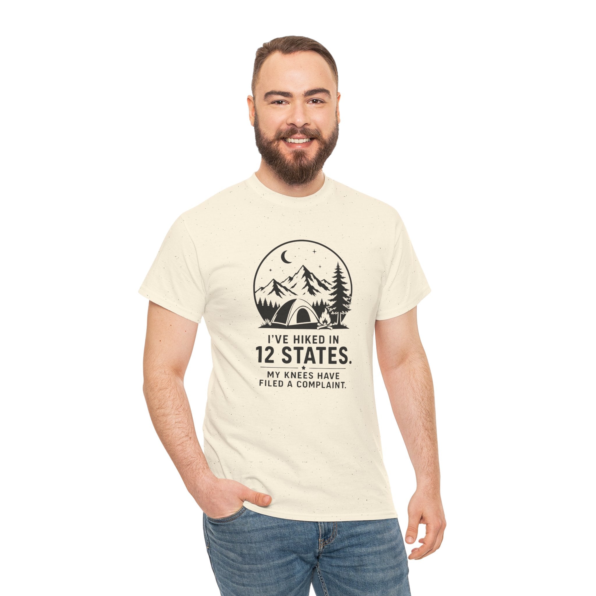 Hiking Tee — "I've Hiked in 12 States" Camping Graphic T‑Shirt