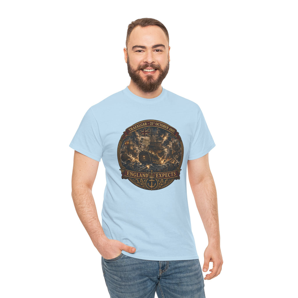 England Expects T-Shirt – Battle of Trafalgar 1805 | HMS Victory British Naval History Graphic Tee