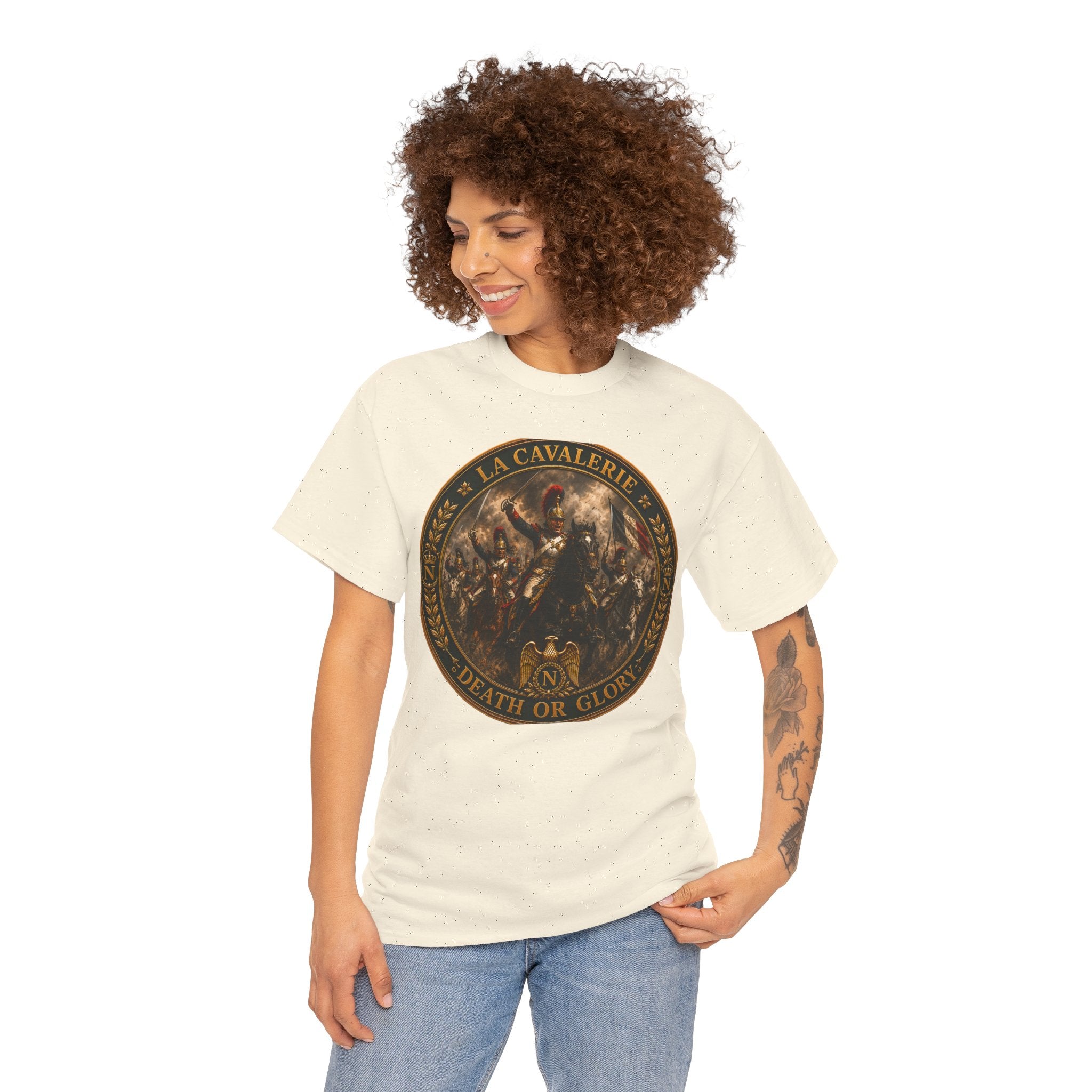 Death or Glory Cavalry Emblem T-Shirt — Vintage Military Badge Tee