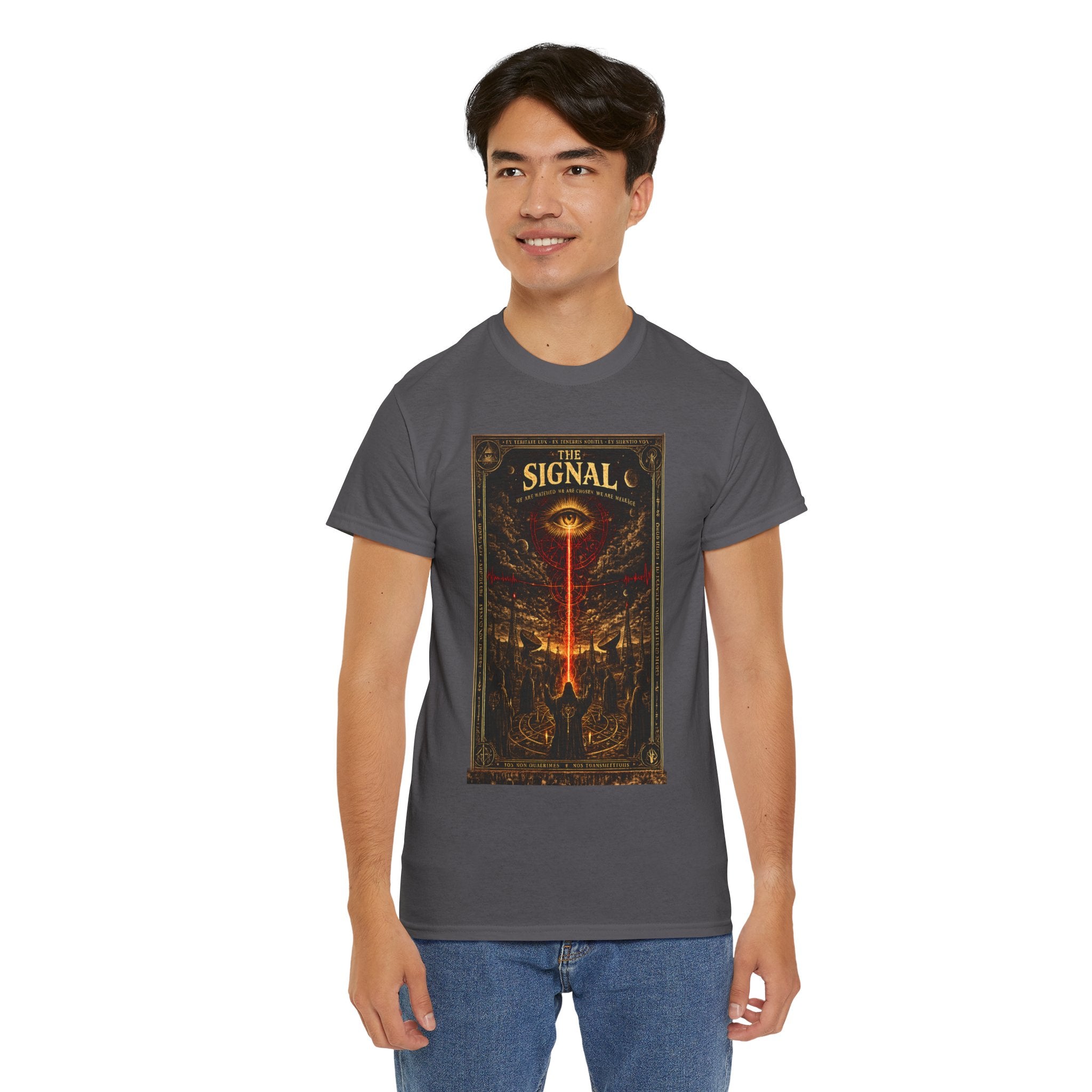 The Signal – All-Seeing Eye Occult Transmission Conspiracy Graphic T-Shirt