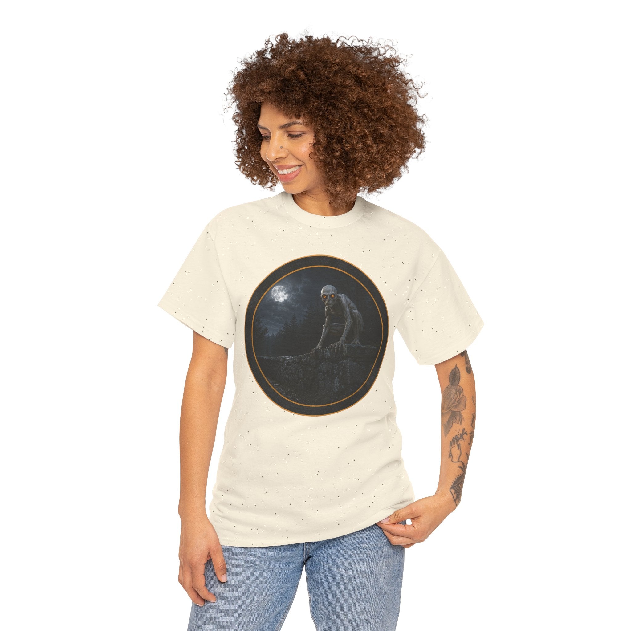 The Dover Demon - Still out there - Gothic Moonlit Stranger Graphic T‑Shirt