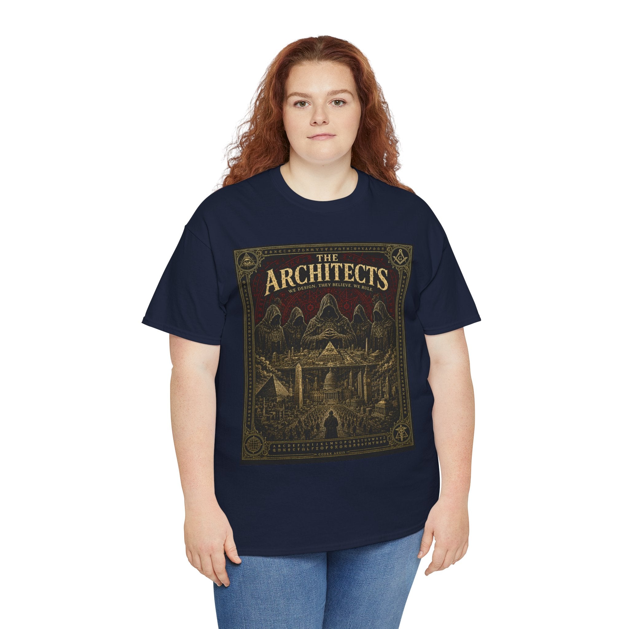 The Architects – Illuminati Freemason New World Order Conspiracy Graphic T-Shirt