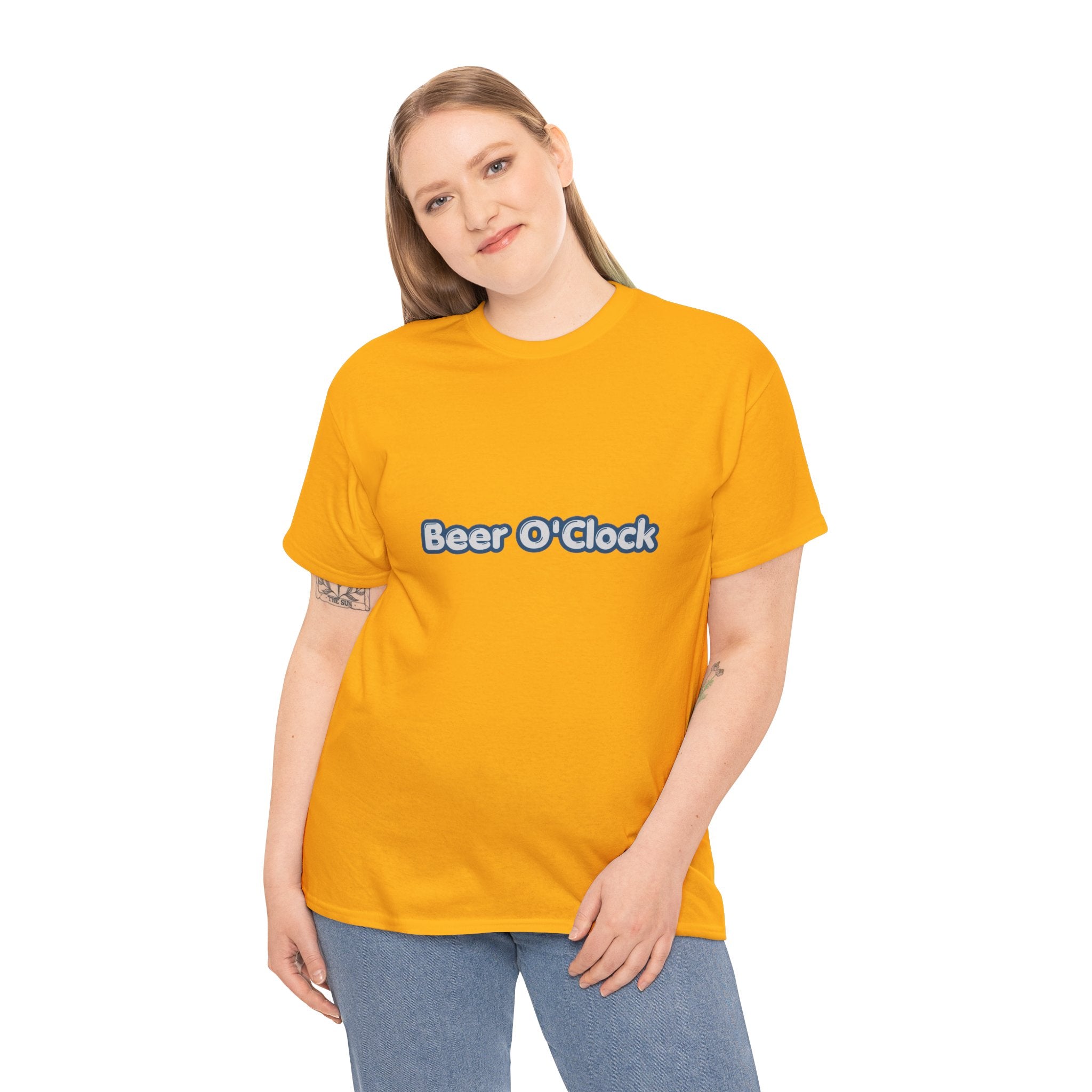 Beer O'Clock T-Shirt | Funny Beer Lover Tee | Humorous Drinking Graphic T-Shirt | Gift for Beer Fans