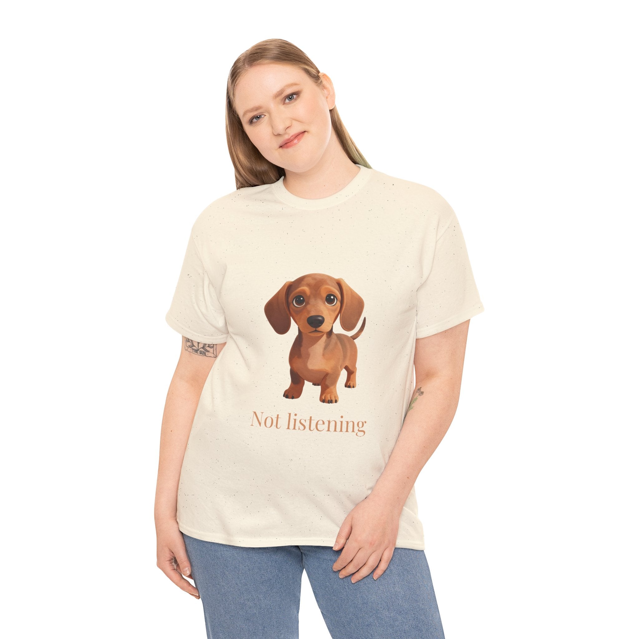Dachshund 'Not Listening' T‑Shirt — Cute Wiener Dog Graphic Tee