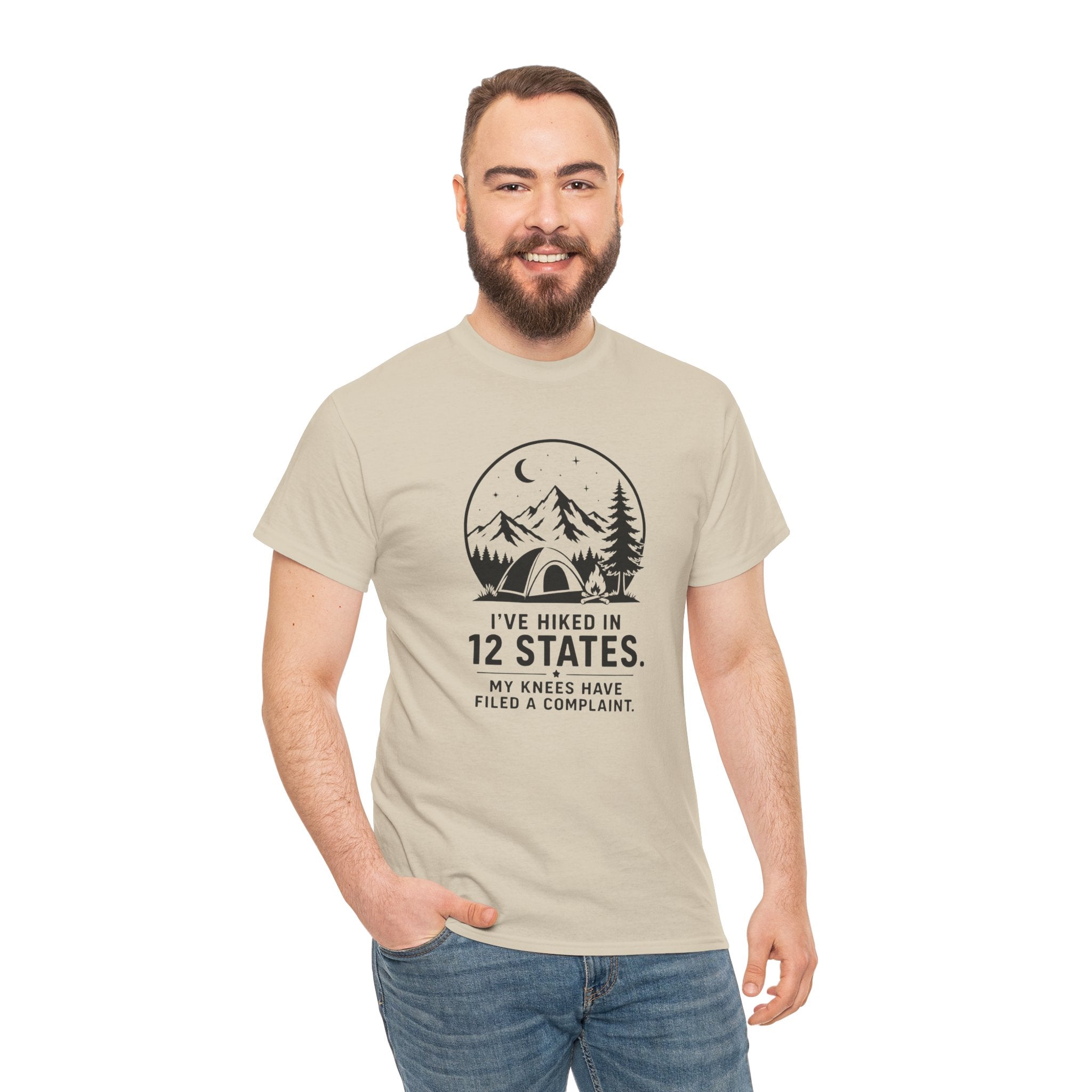 Hiking Tee — "I've Hiked in 12 States" Camping Graphic T‑Shirt