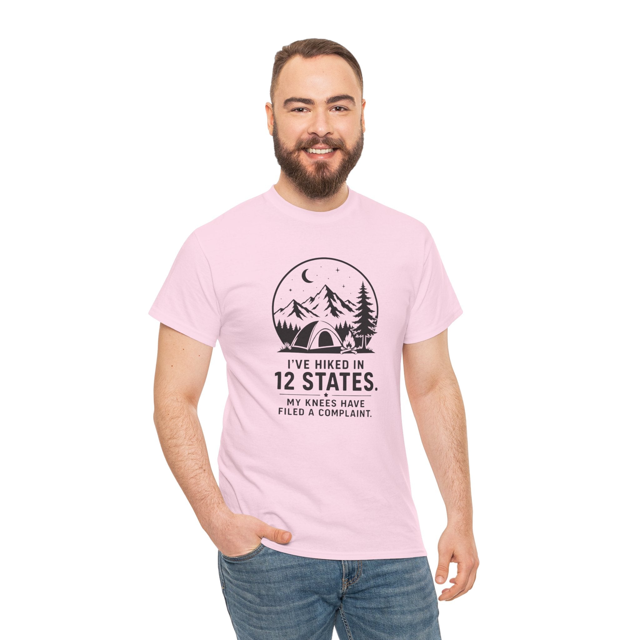 Hiking Tee — "I've Hiked in 12 States" Camping Graphic T‑Shirt