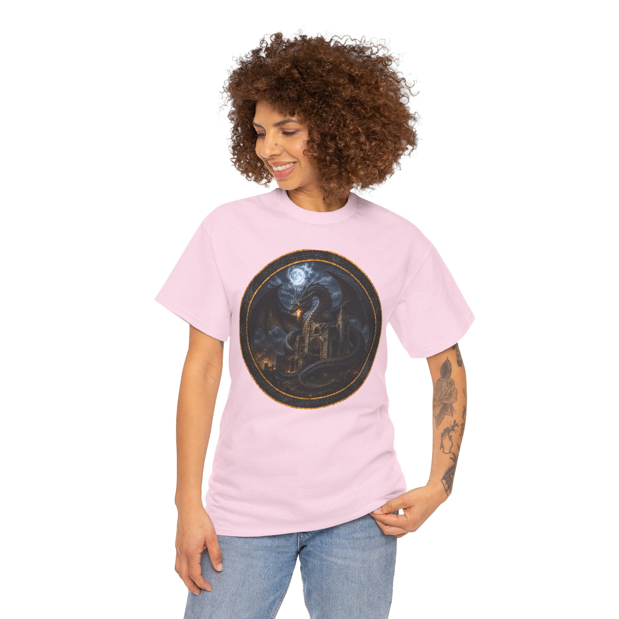 The Christchurch Dragon T-Shirt — Gothic Moonlit Fantasy Tee