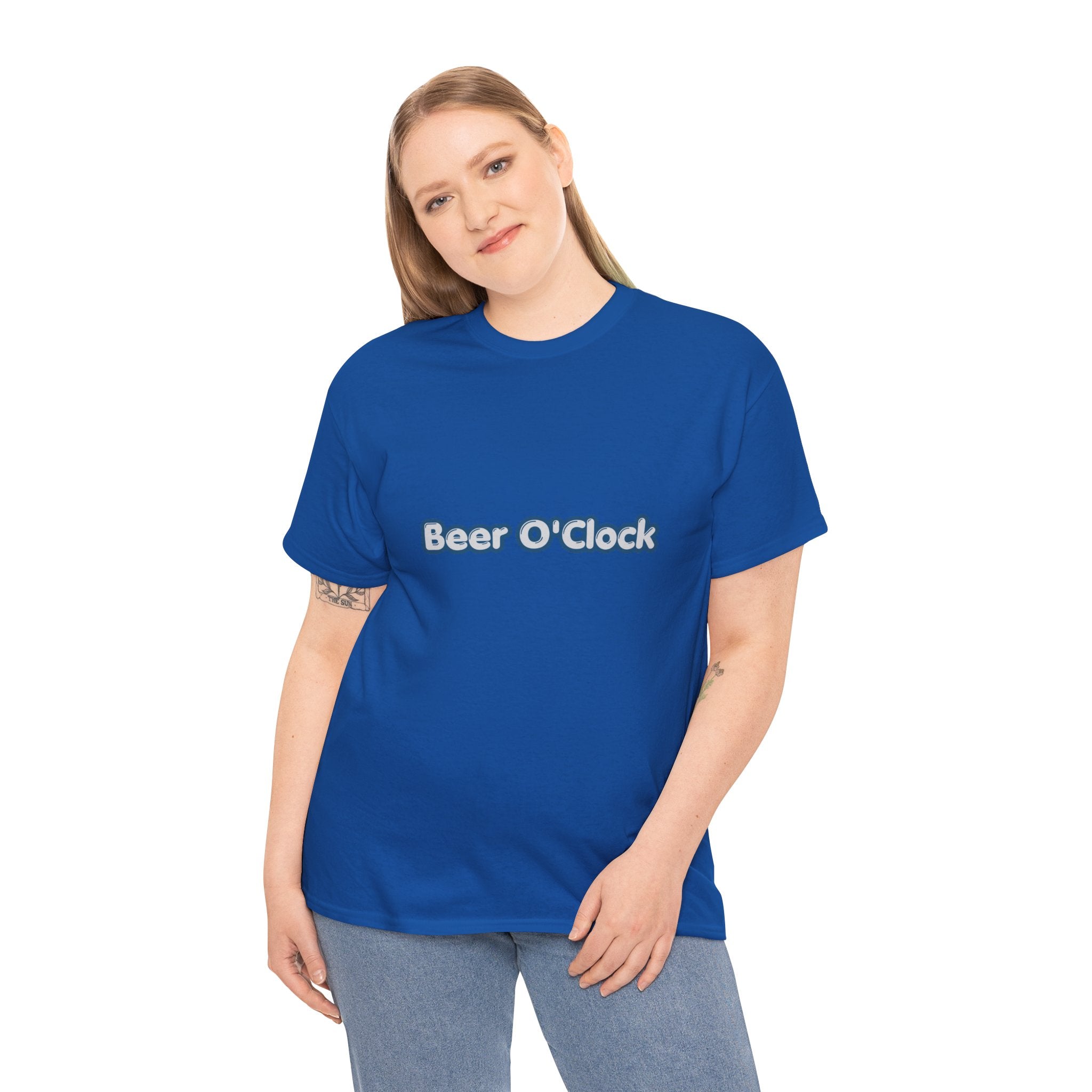 Beer O'Clock T-Shirt | Funny Beer Lover Tee | Humorous Drinking Graphic T-Shirt | Gift for Beer Fans