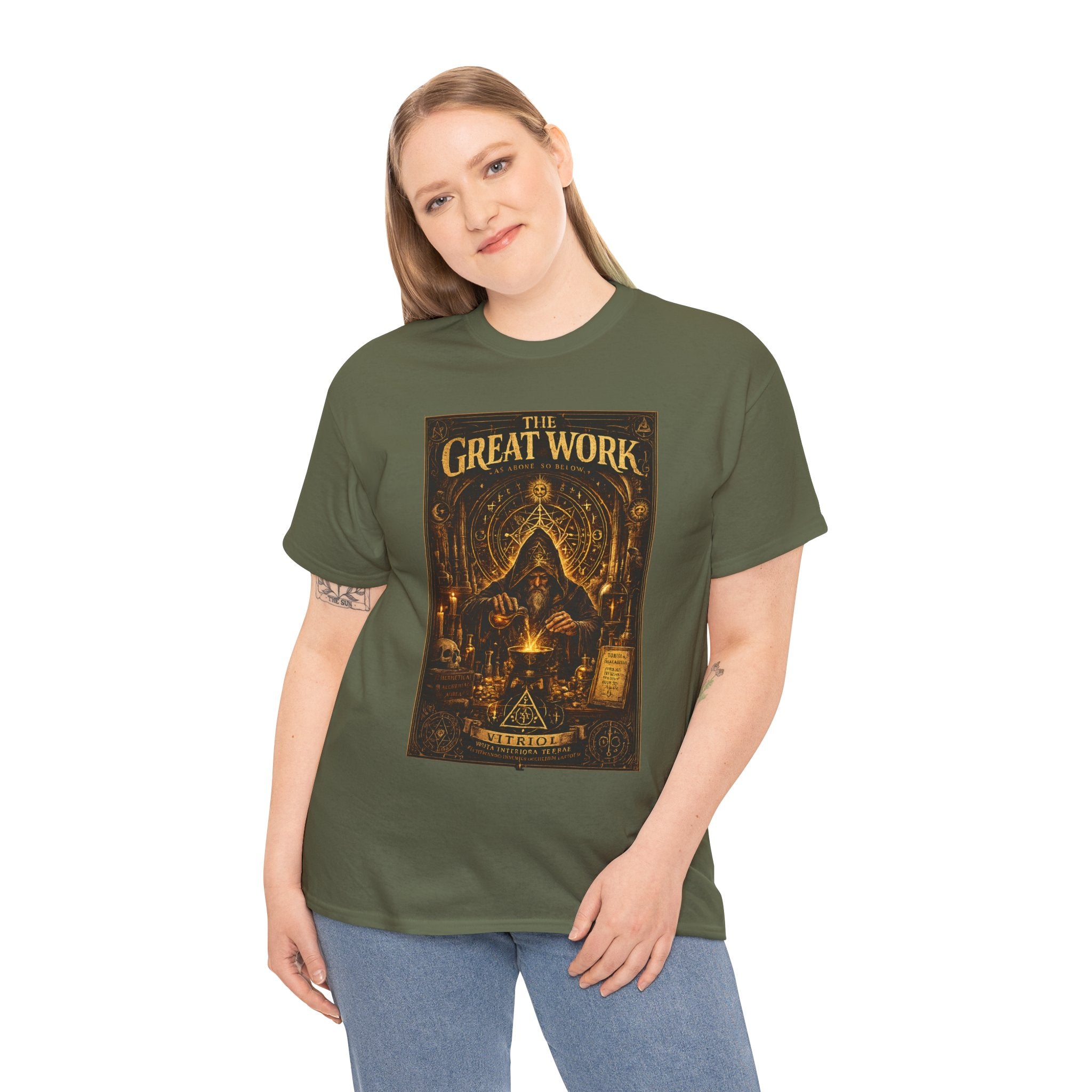 The Great Work – Alchemist As Above So Below Hermetic Occult Graphic T-Shirt