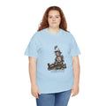T-Shirt — Vintage Tin Toy Robot Illustration Tee (“I thought gardening was meant to be fun.”)