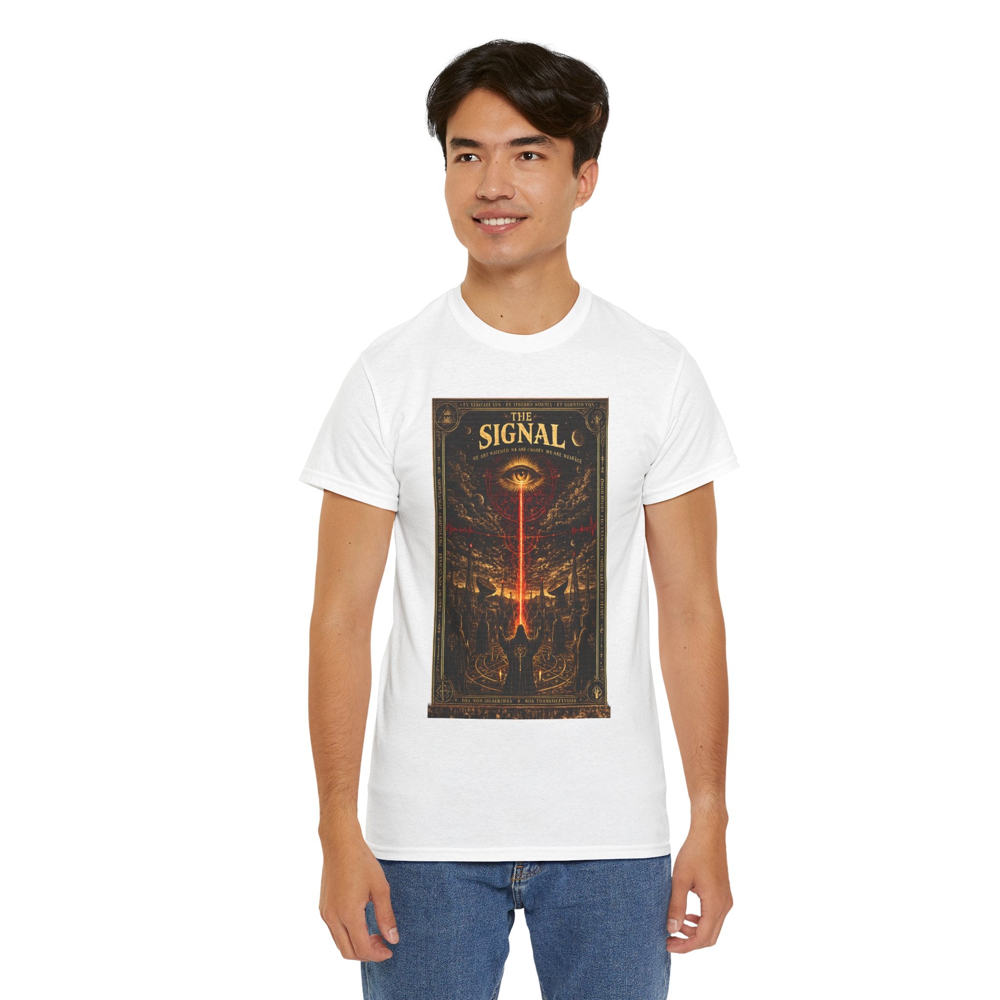 The Signal – All-Seeing Eye Occult Transmission Conspiracy Graphic T-Shirt