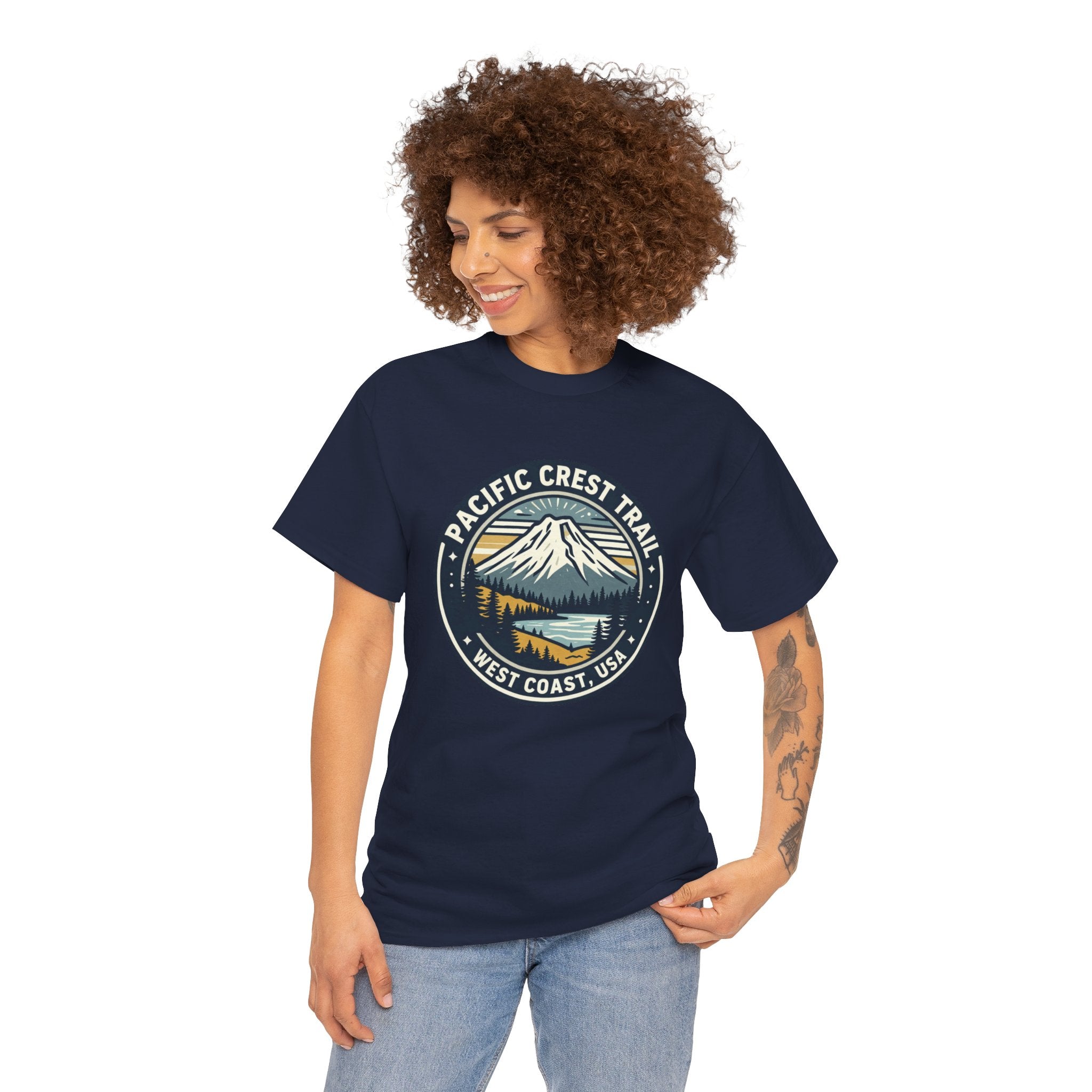 Pacific Crest Trail Graphic Tee — West Coast USA Mountain Hiking Shirt