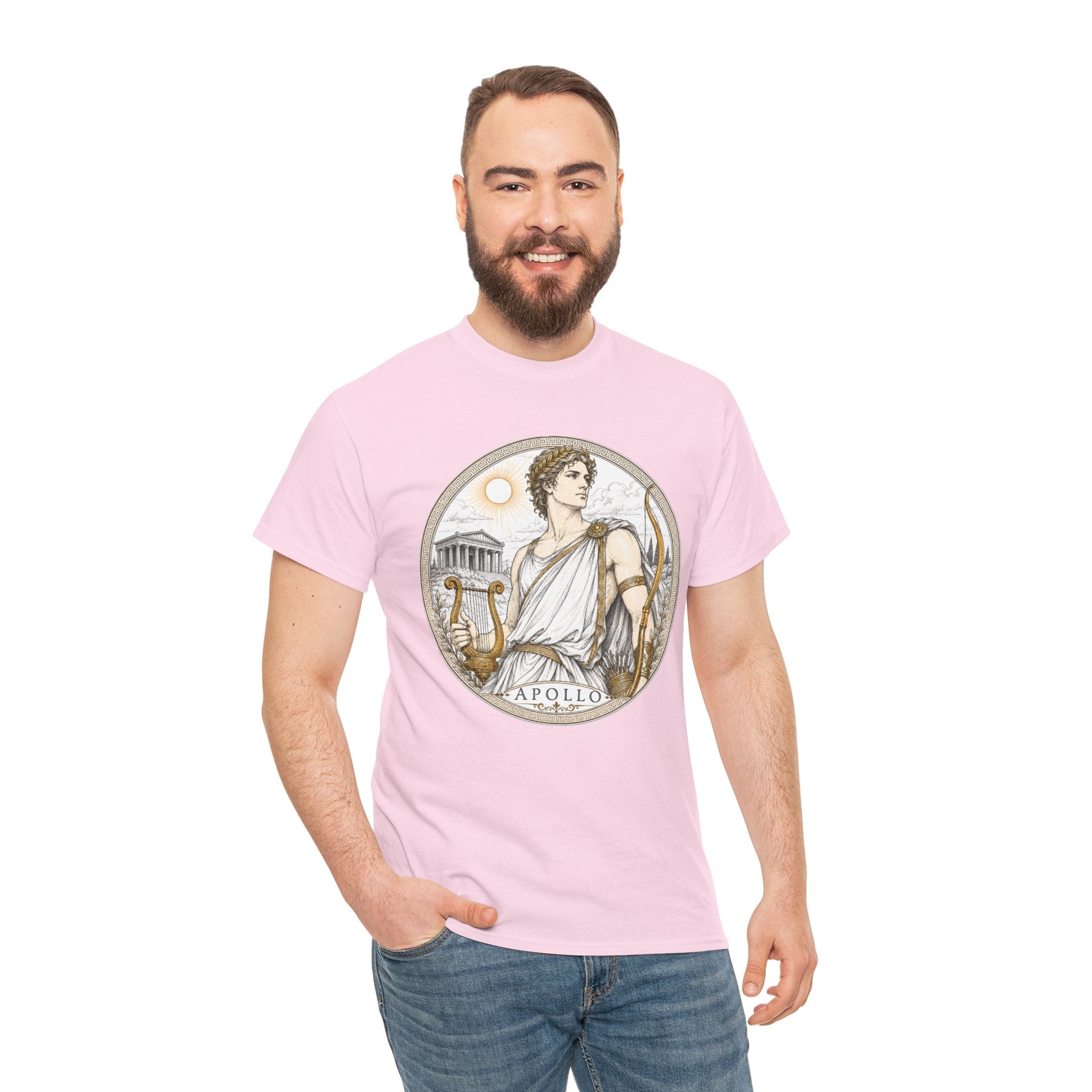 Apollo Greek Mythology T-Shirt — God of the Sun Music Light Lyre Bow Oracle