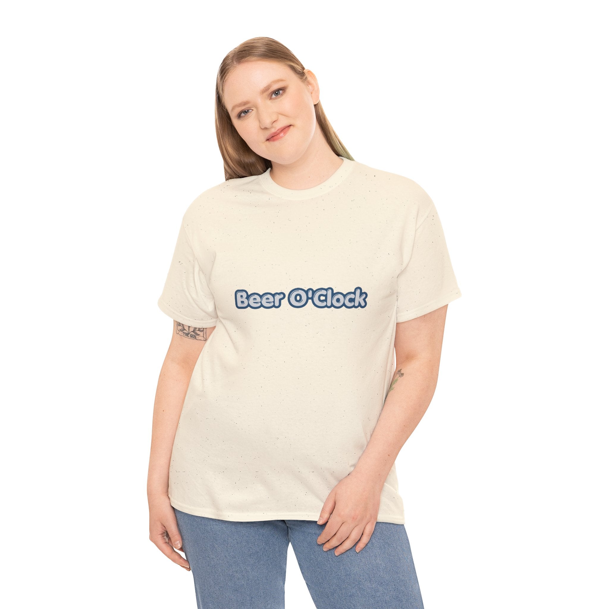 Beer O'Clock T-Shirt | Funny Beer Lover Tee | Humorous Drinking Graphic T-Shirt | Gift for Beer Fans