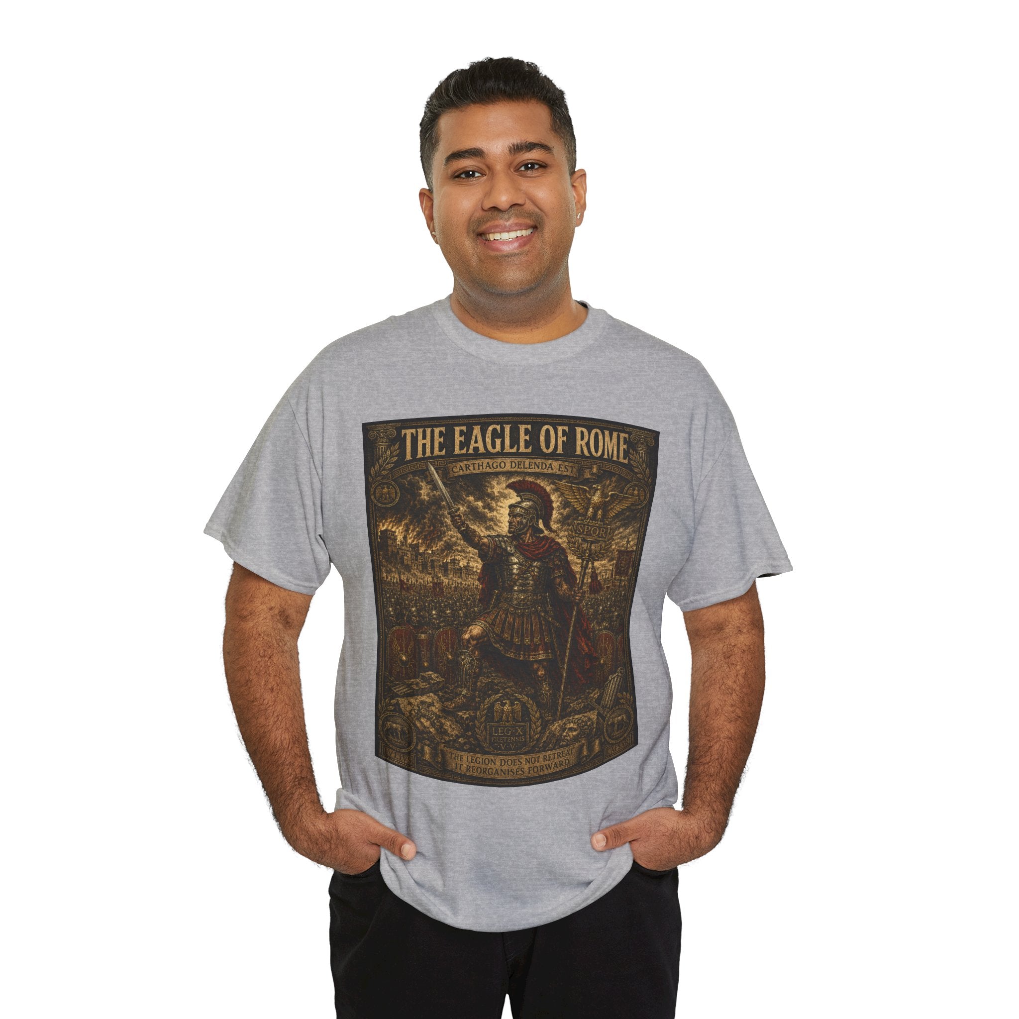 The Eagle of Rome – Roman Legionnaire Ancient Battle Vintage Engraving Graphic T-Shirt