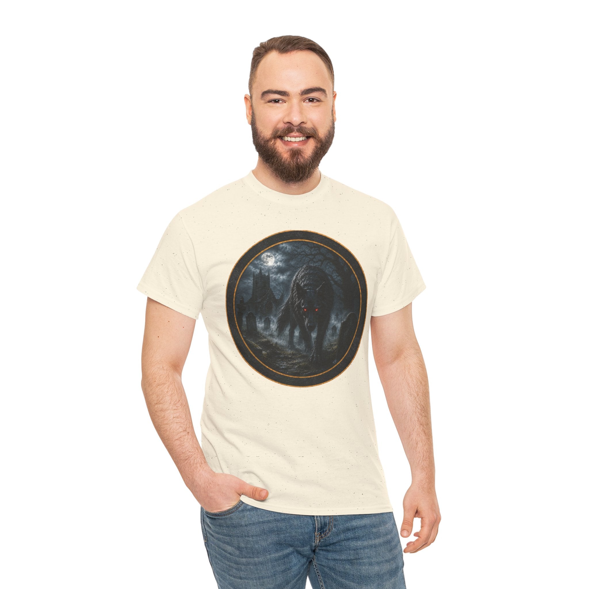 Wolf Moon T-Shirt — Gothic Night Forest Wolf Graphic Tee